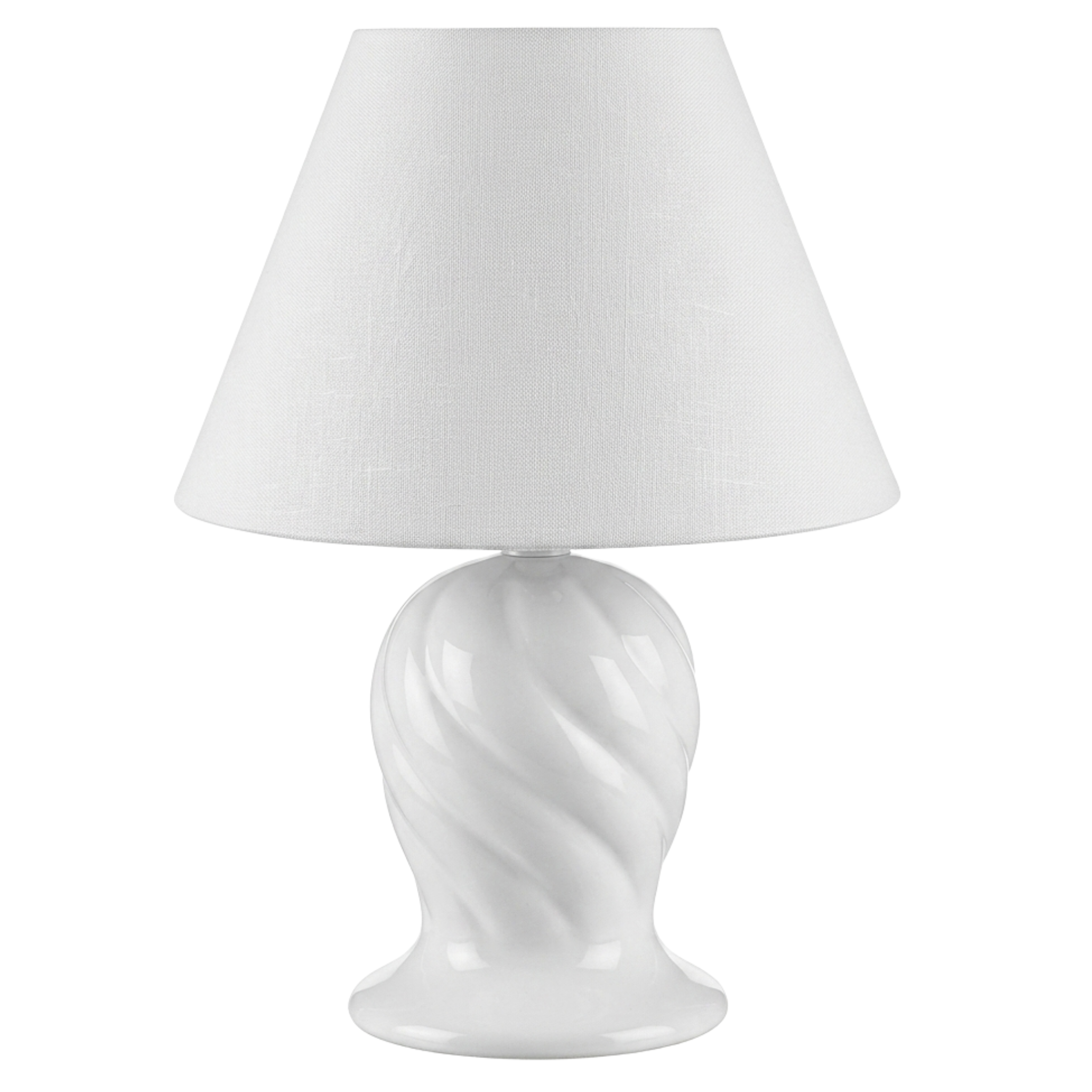 Lampe à Poser Blanche Tunisie | Chevet Céramique Torsadée | Fiolla Home