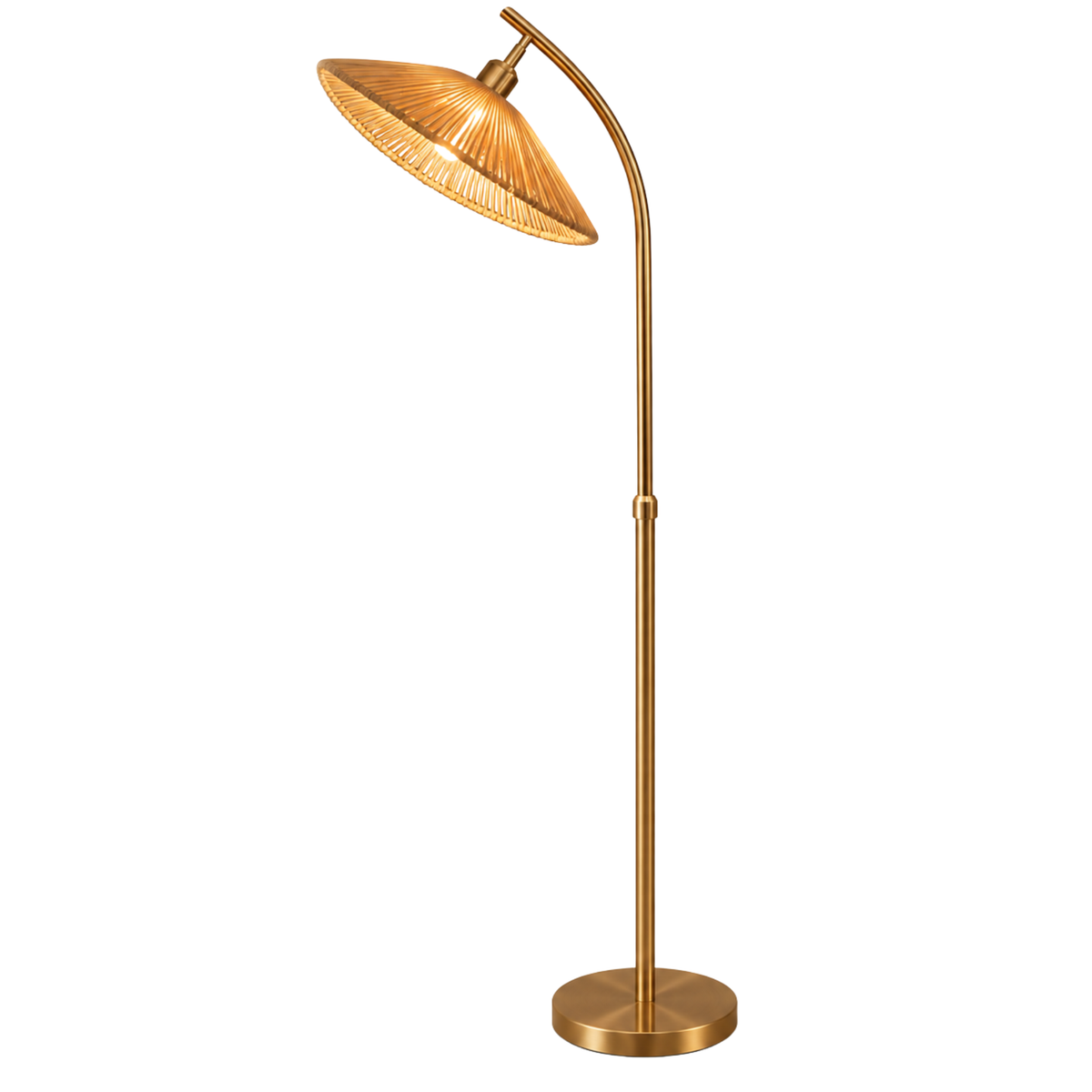 Lampadaire Chapeau en Jute | Déco Bohème Tunisie | Fiolla Home