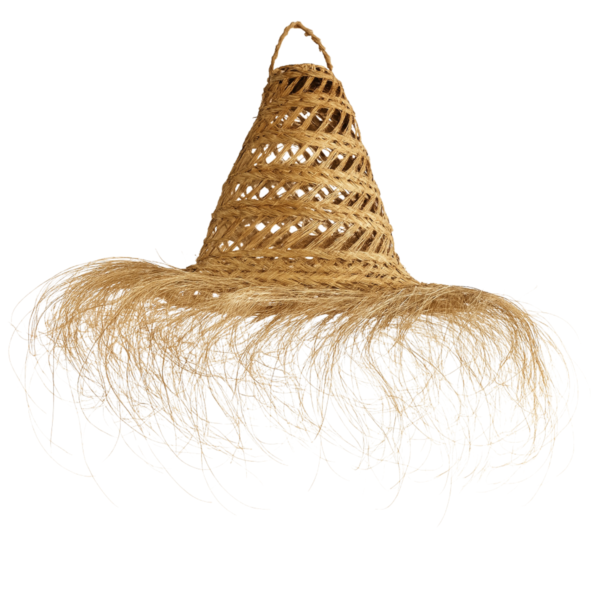 Suspension Halfa Tunisie | Luminaire artisanal bohème | Fiolla Home