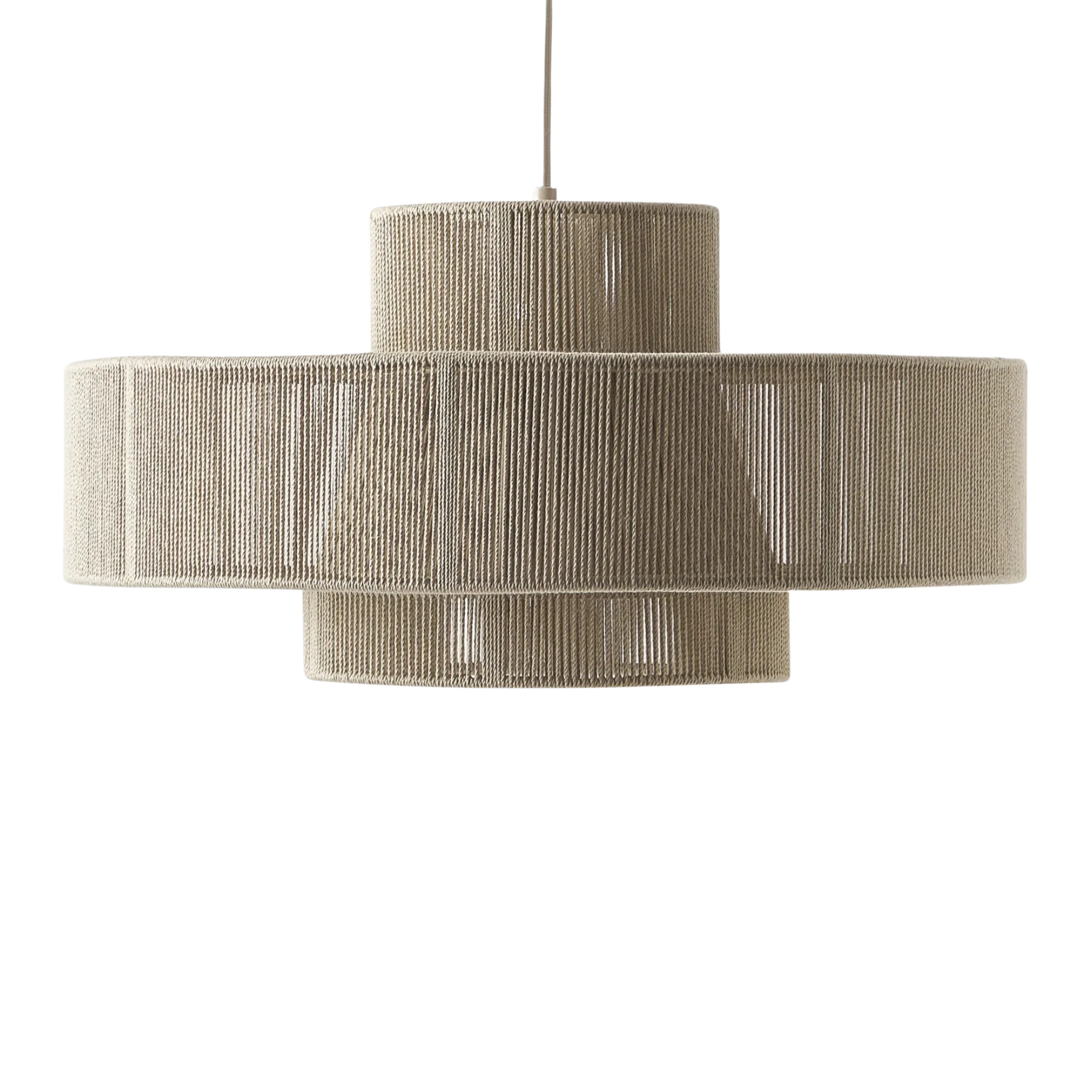 Suspension en Fil de Coton Clara | Luminaire Tissé Élégant | Fiolla Home