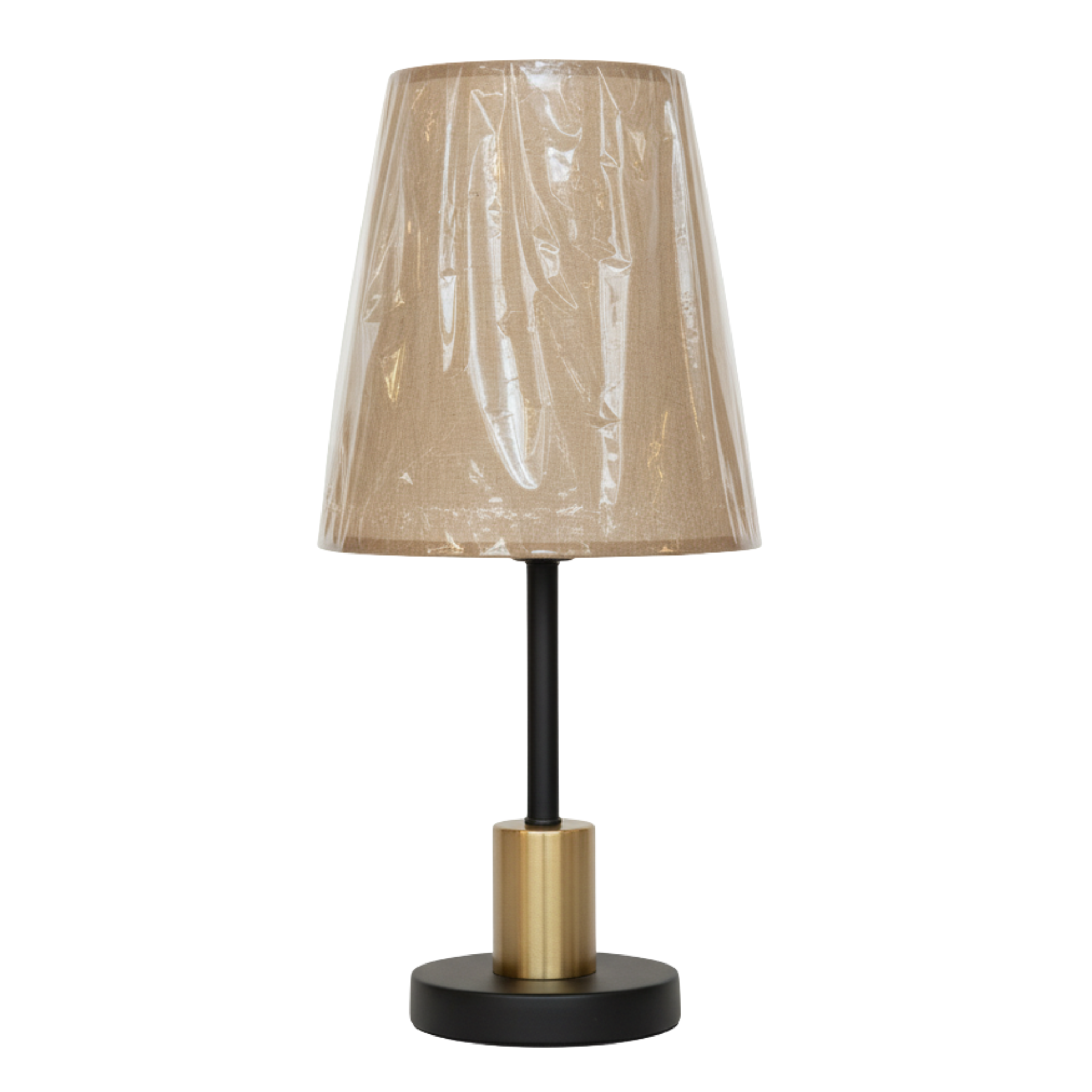 Lampe de Chevet Moderne Tunisie | Tissu Beige & Laiton | Fiolla Home