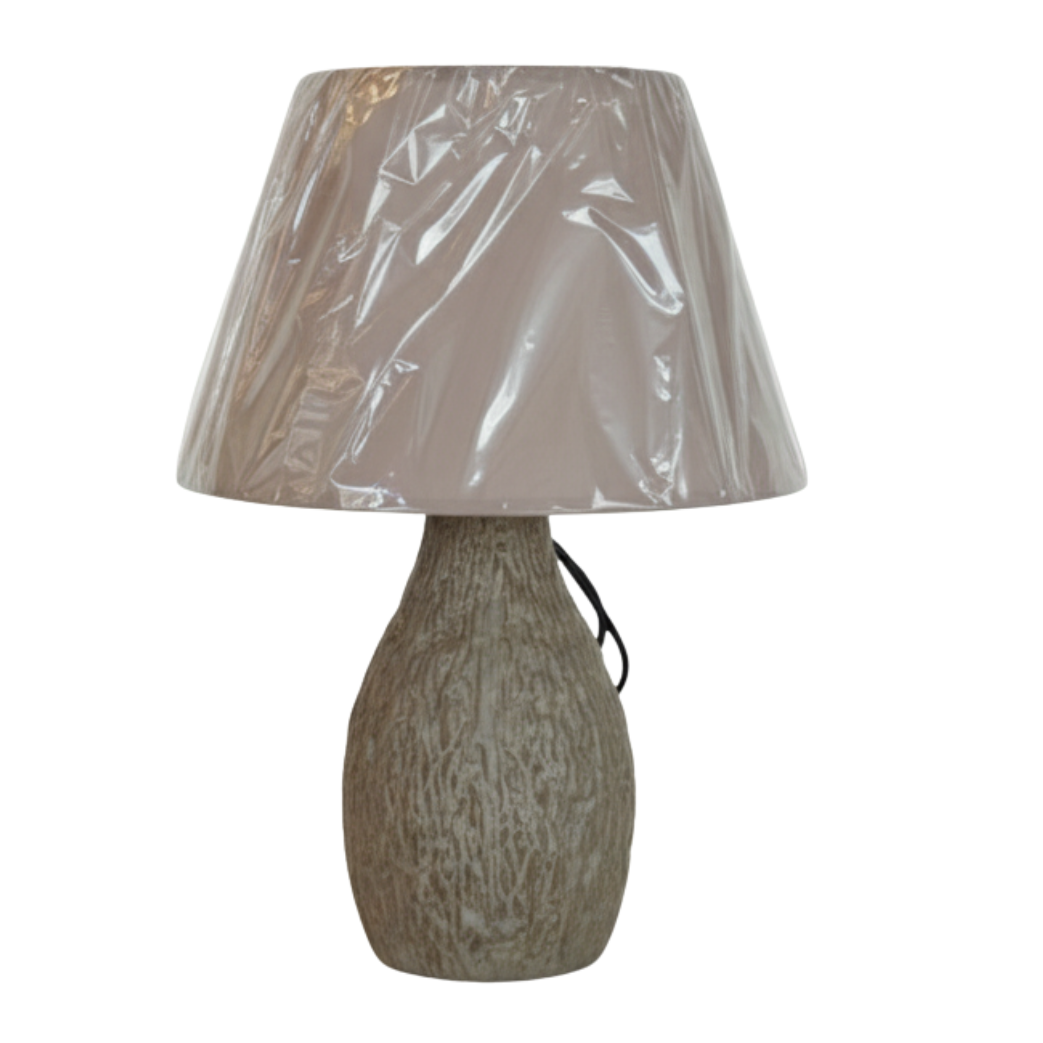 Veilleuse Base Texturée Marron | Céramique | Fiolla Home Tunisie