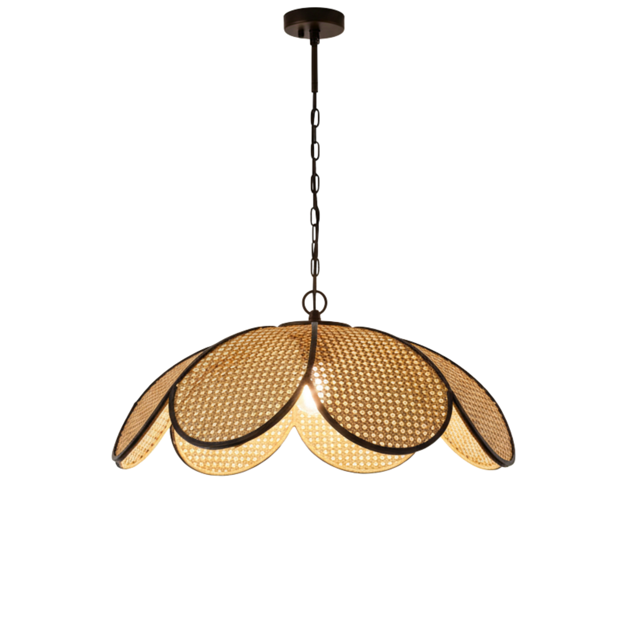 Suspension Rotin Fleur – Luminaire Design Naturel | Fiolla Home