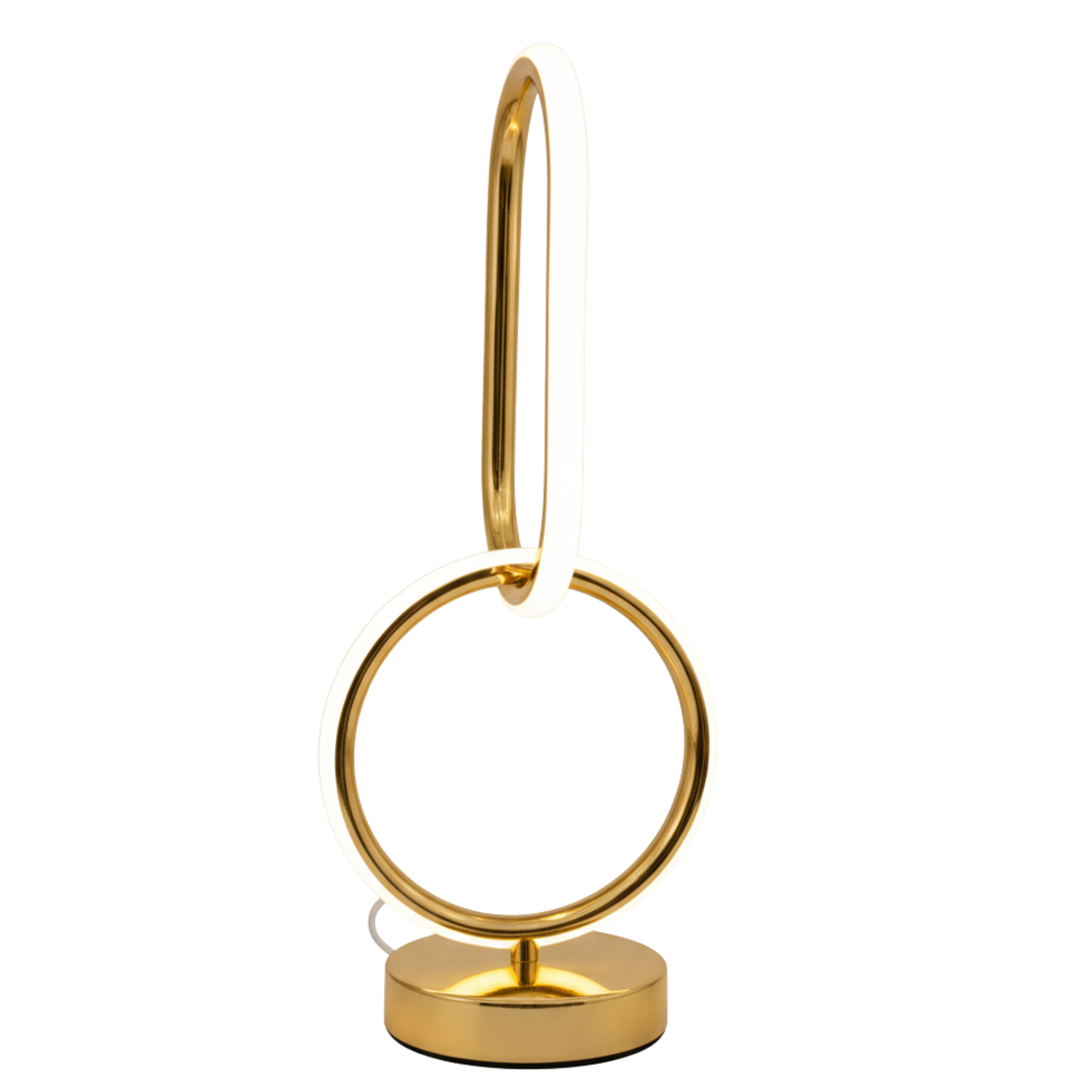 Lampe de Chevet LED Cercle Doré | Veilleuse Chambre Tunisie | Fiolla Home