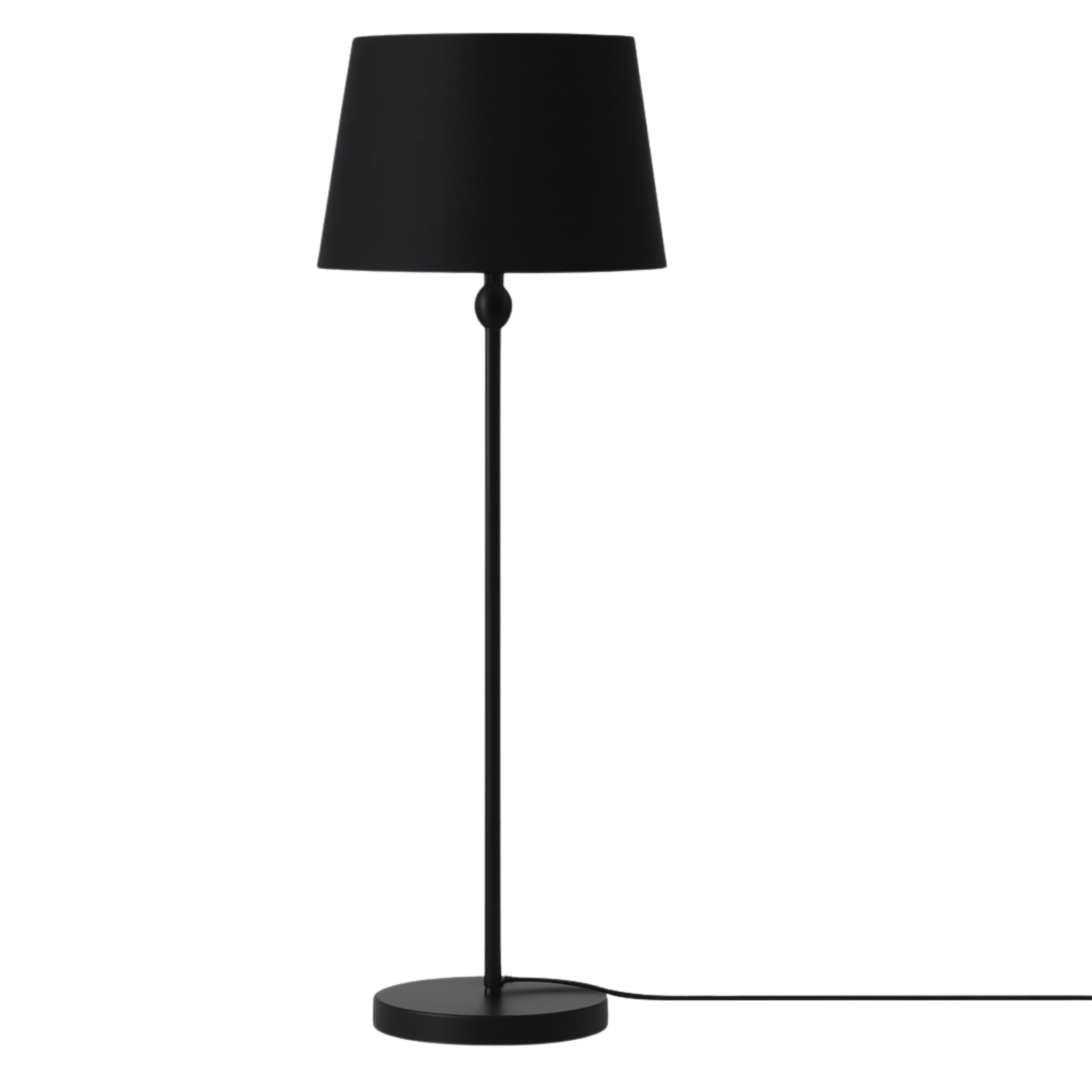 Lampadaire Noir Minimal | Lampe Décorative Tunisie | Fiolla Home