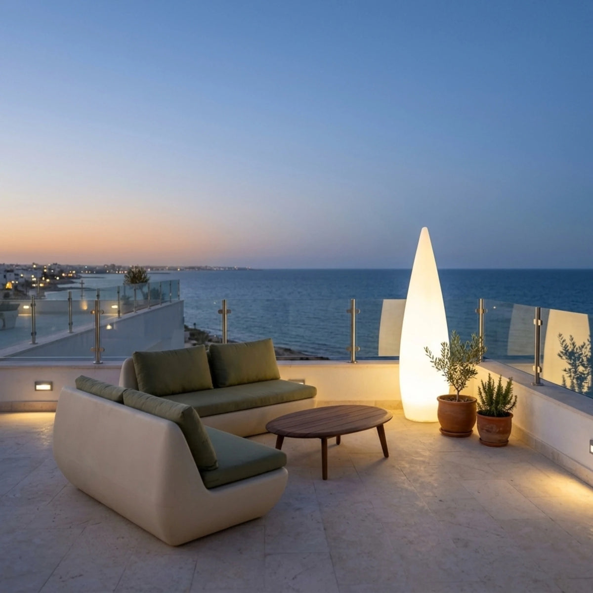Lampadaire Extérieur Tunisie | Forme Goutte Lumineuse | Fiolla Home