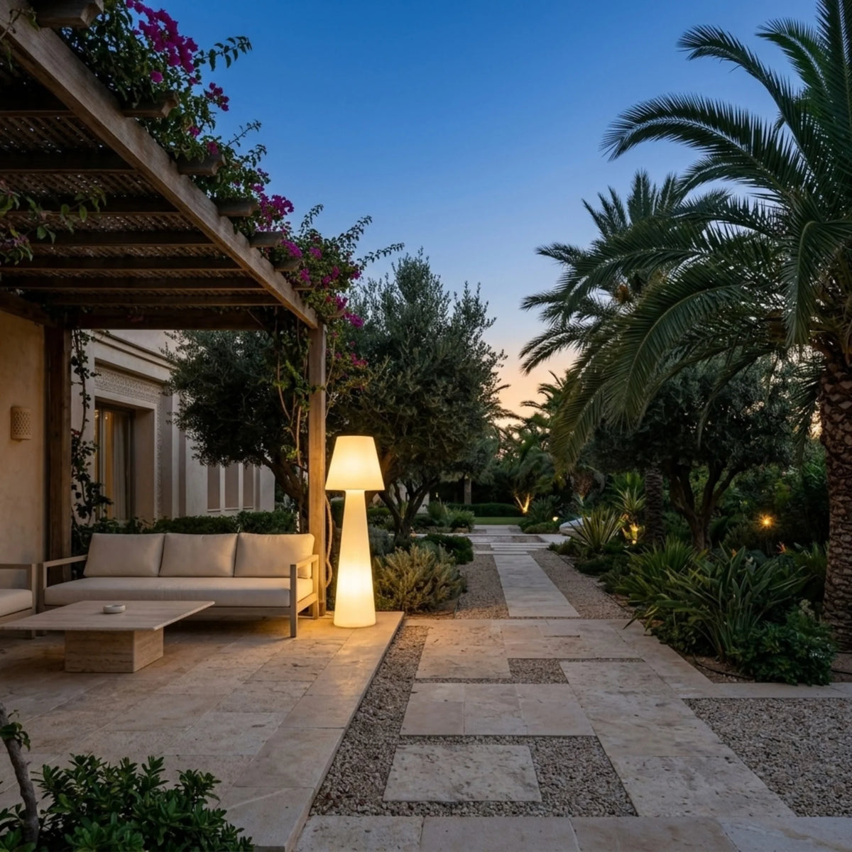 Lampadaire Extérieur Tunisie | Rechargeable & Sans Fil | Fiolla Home