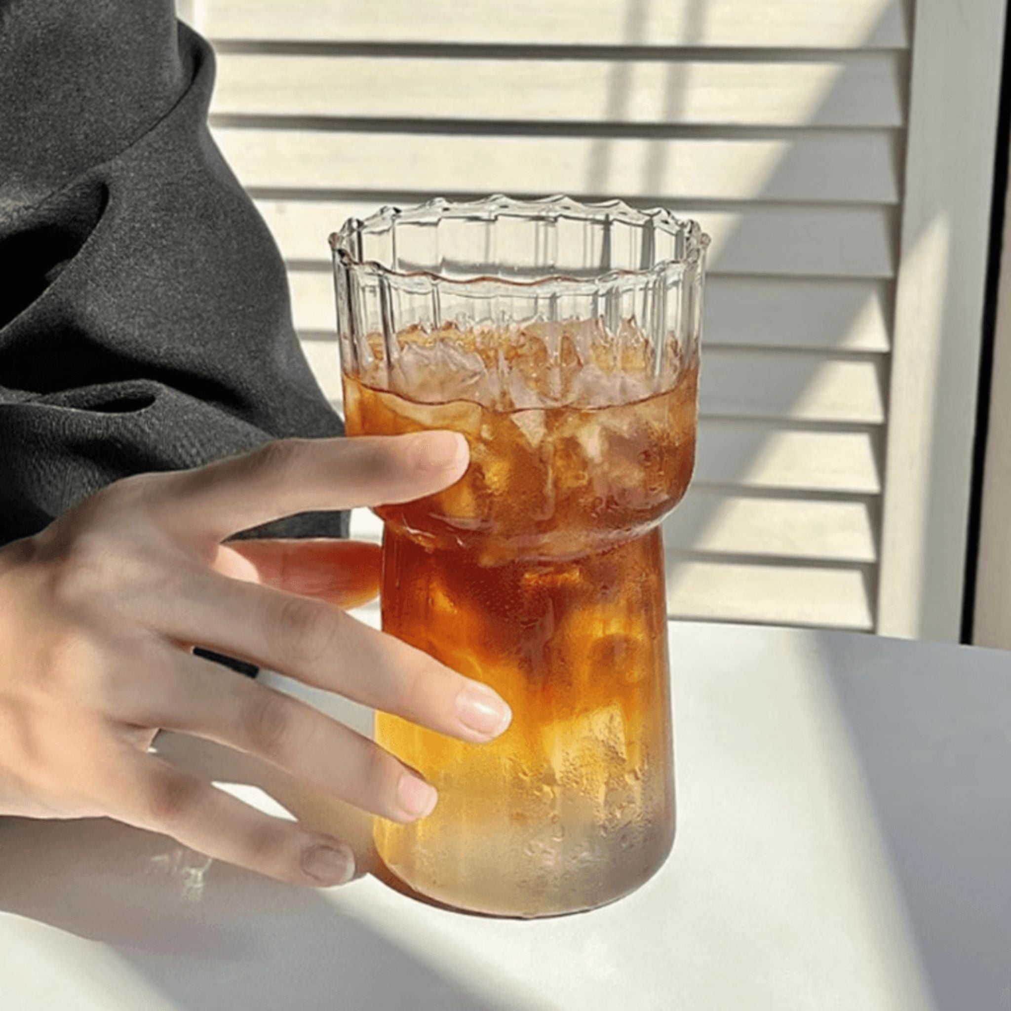 Mug transparent pour café au lait, compatible lave-vaisselle