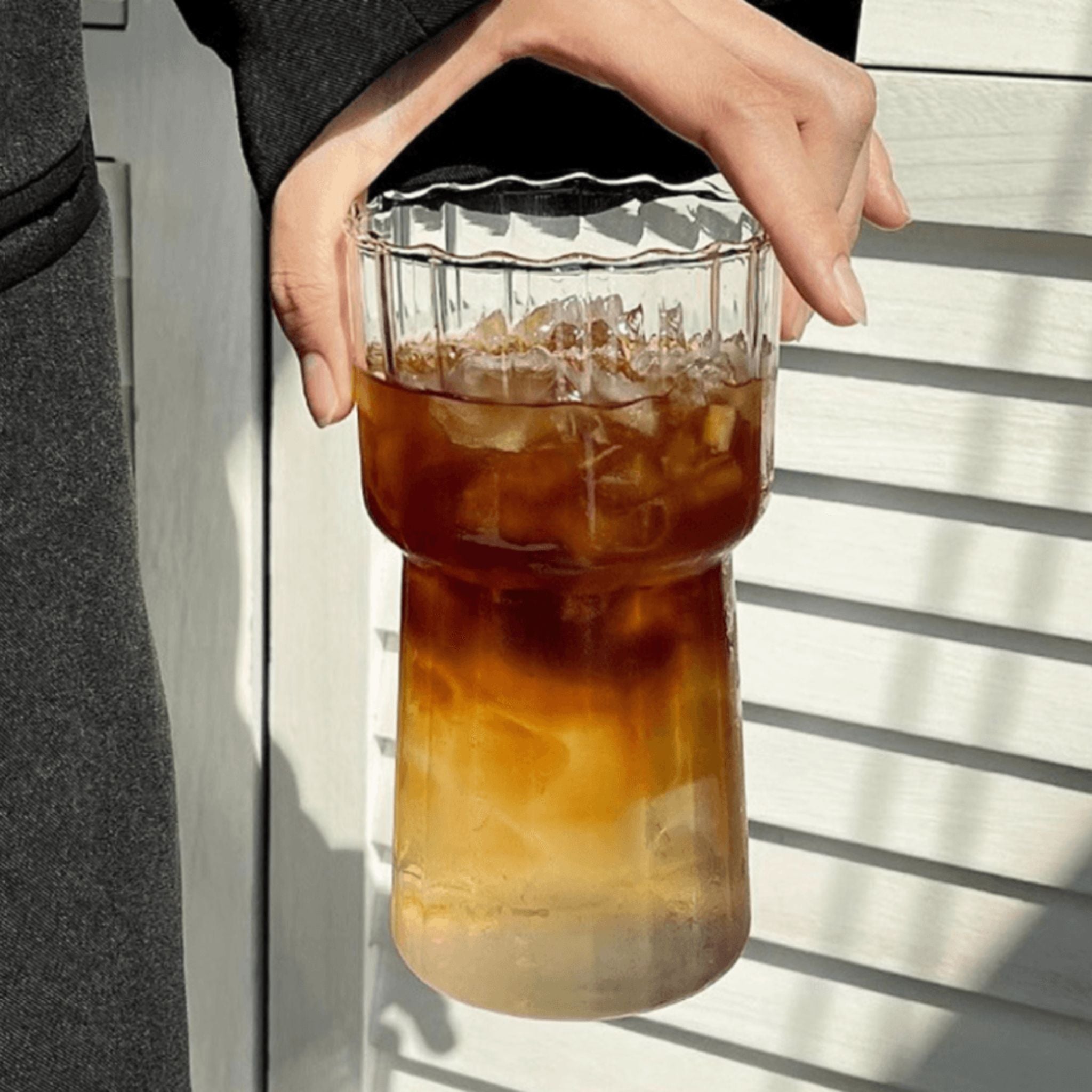 Mug en verre durable pour café glacé et latte au lait