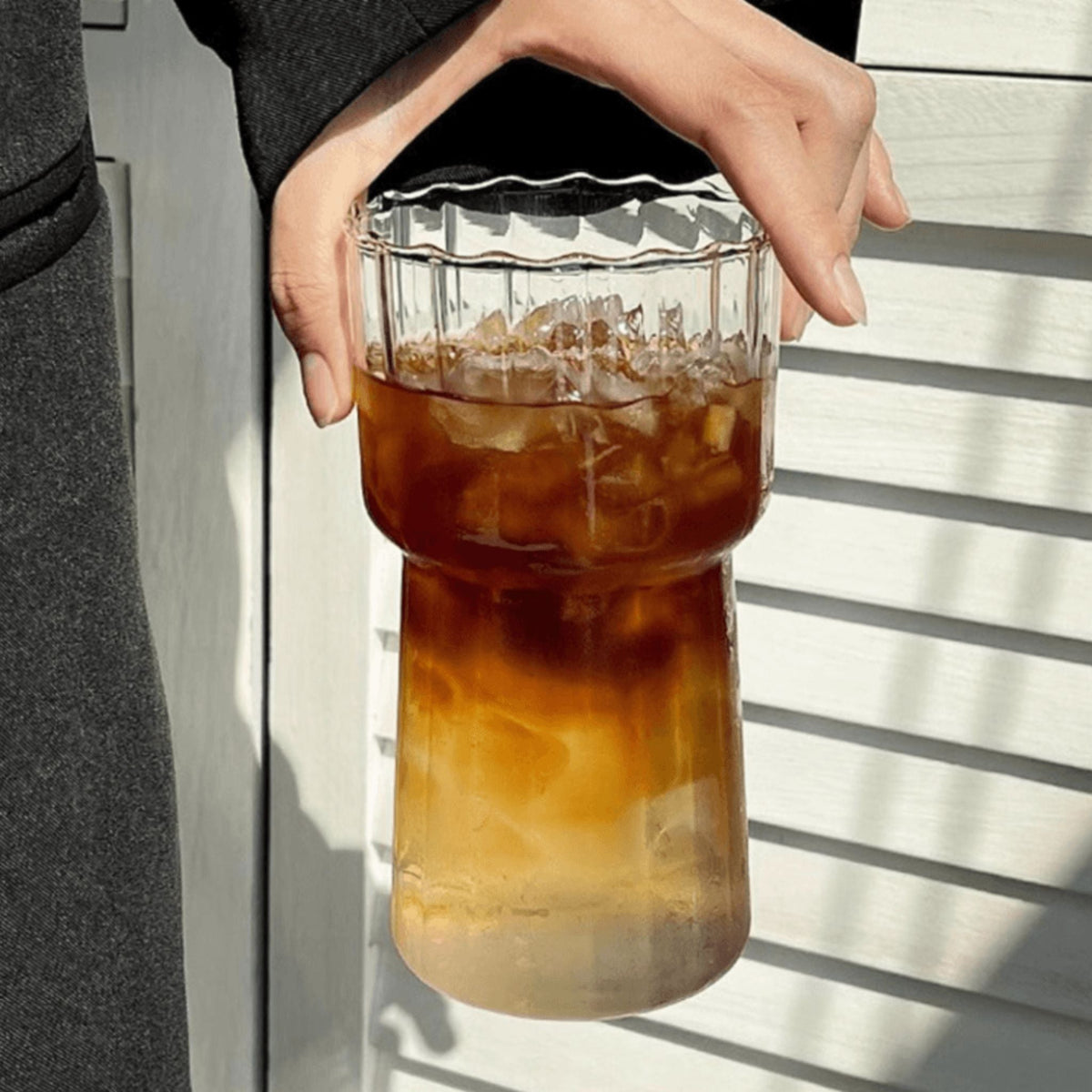Mug en verre durable pour café glacé et latte au lait