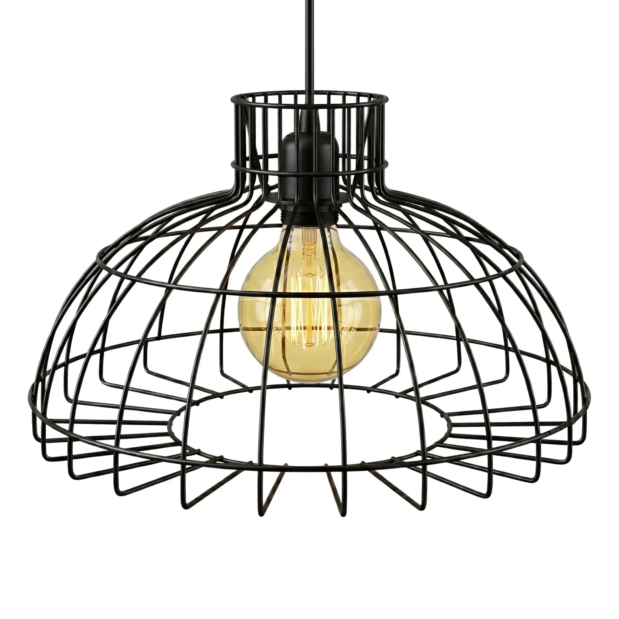 Suspension cage métal noir style industriel vintage Tunisie