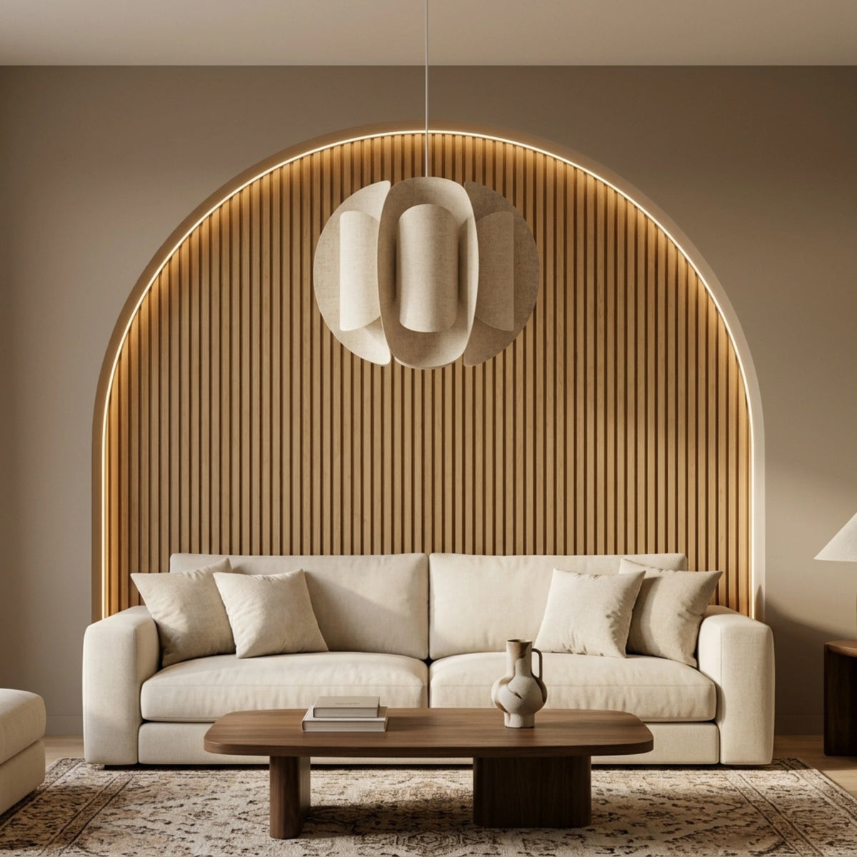 Lustre Beige Tunisie | Tissu Sculptural | Fiolla Home