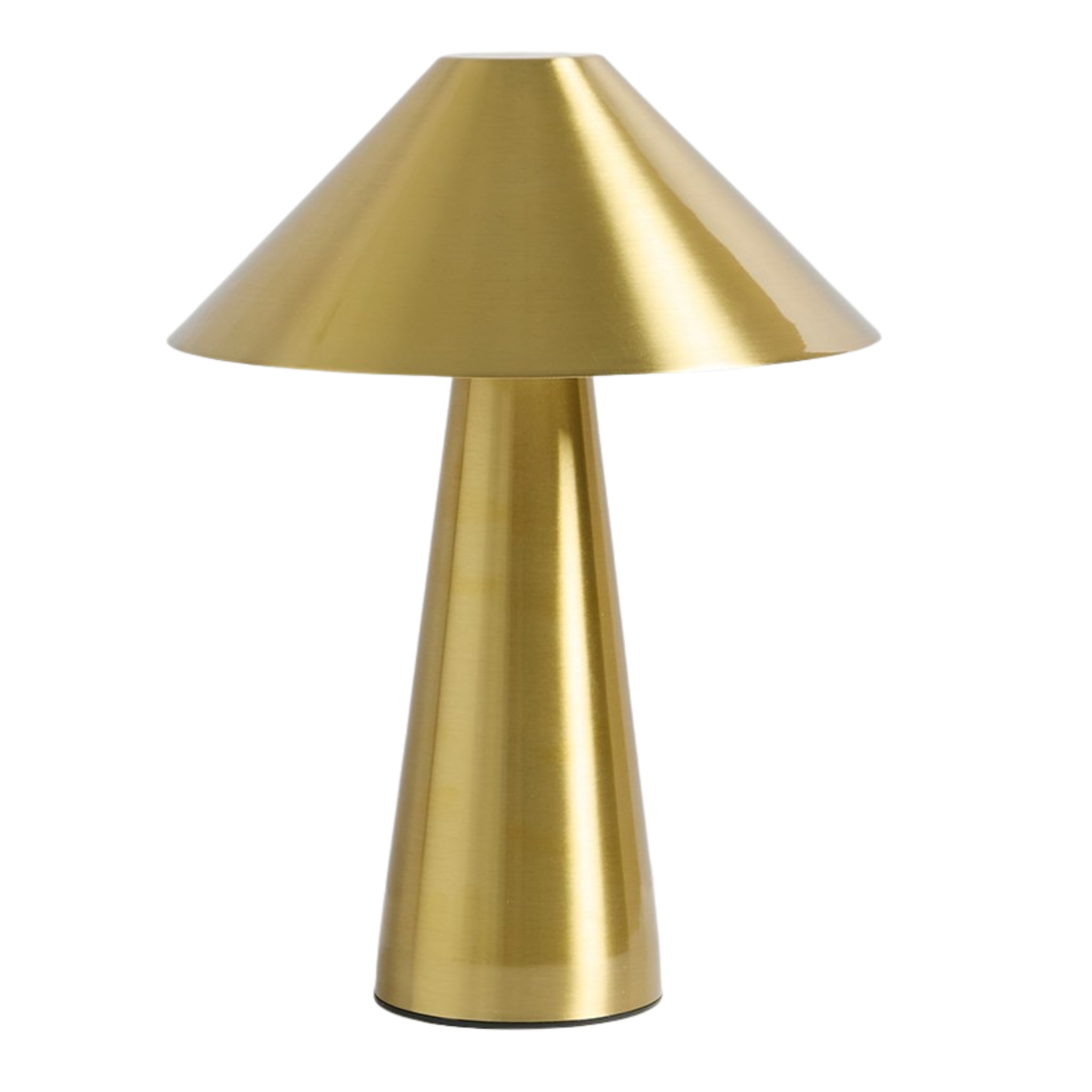 Lampe de table LED dorée sans fil, un luminaire moderne pour le marché tunisien.