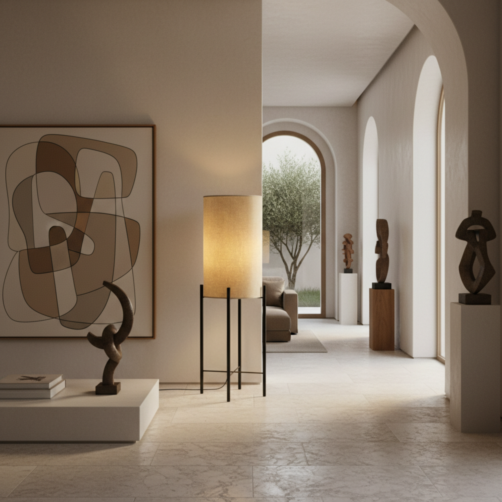 Lampadaire Design Sur Pied – Luminaire d'Ambiance Salon Tunisie