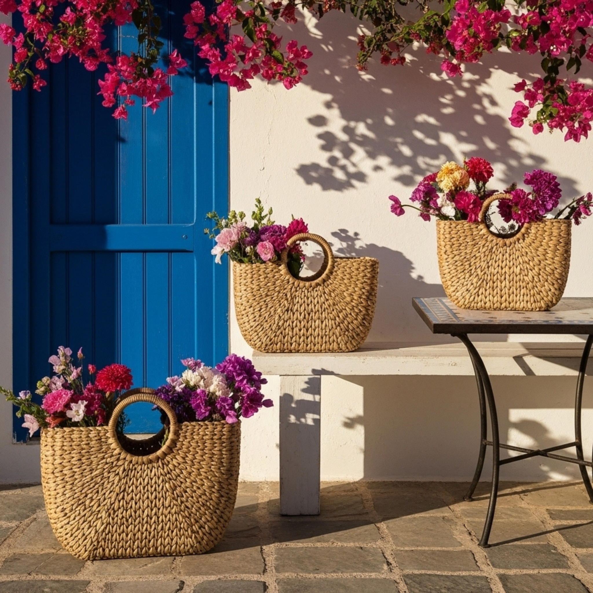 Trio de Paniers Tressés – Série de 3, Déco & Rangement