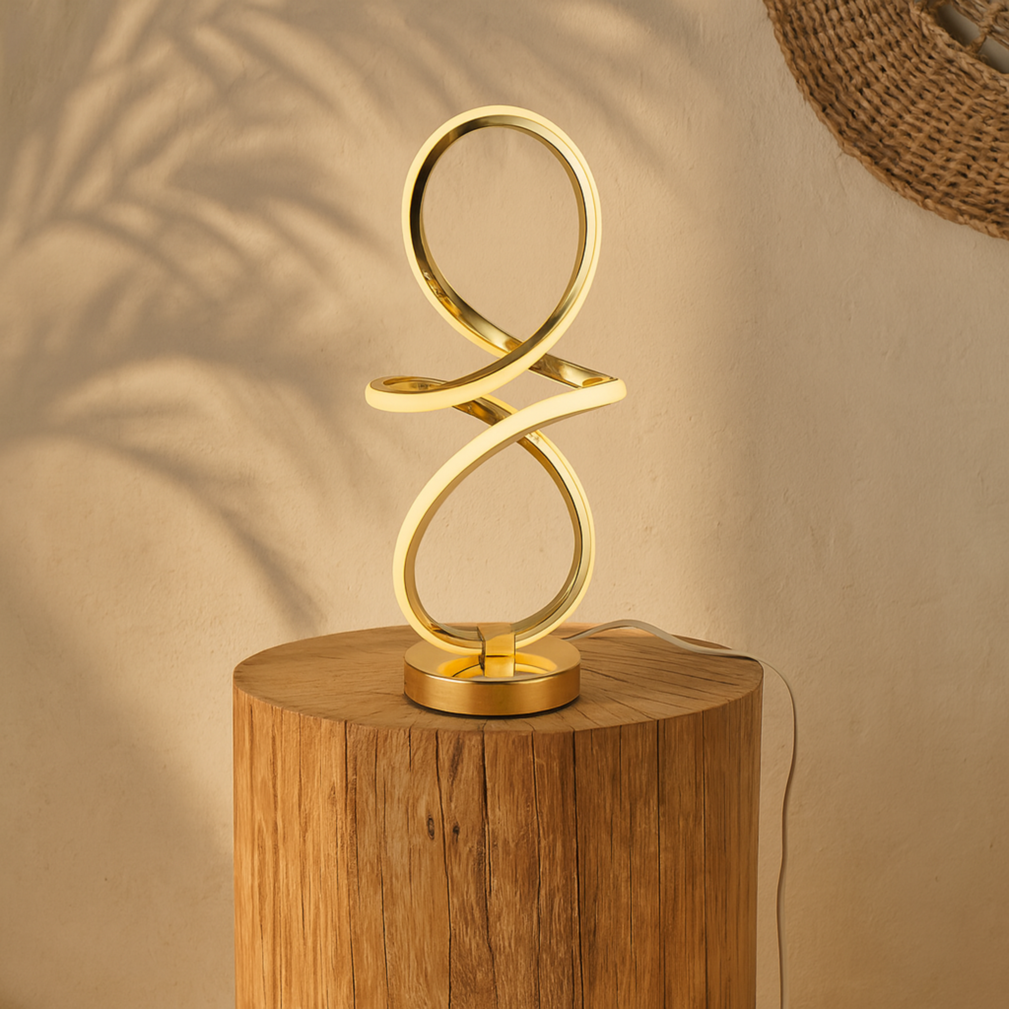 Lampe LED Design Dorée Moderne – Éclairage Décoratif