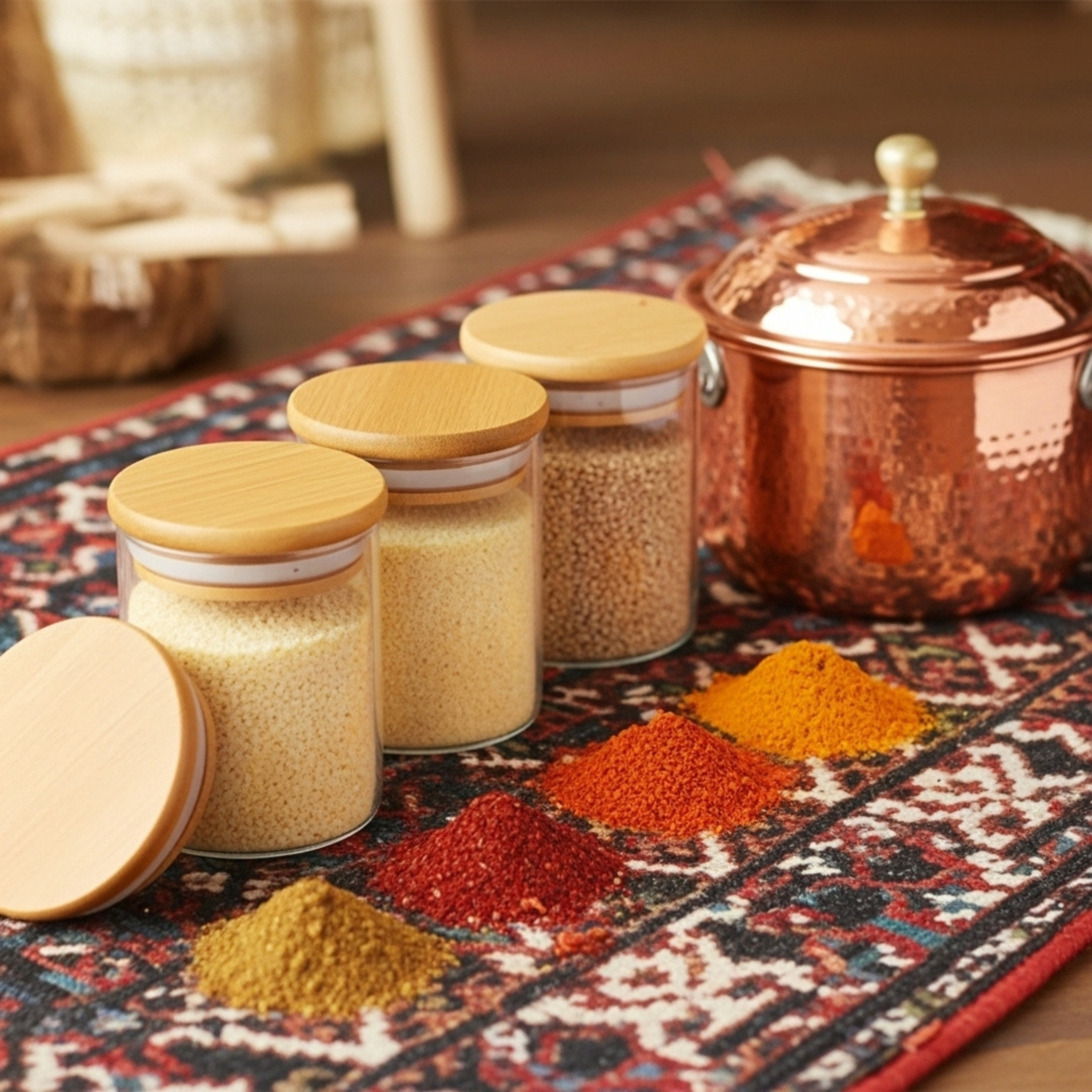 Bocaux en Verre 130 ml (Lot de 12) – Rangement Cuisine | Fiolla Home