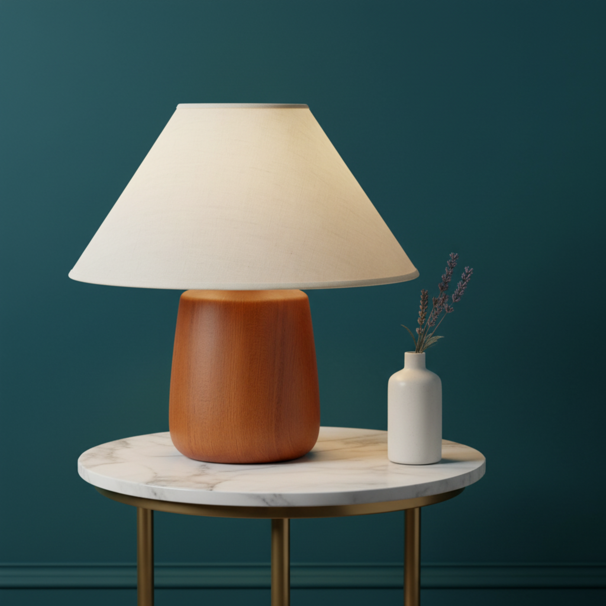 Lampe de Table Design en Bois | Ambre | Vente en Tunisie