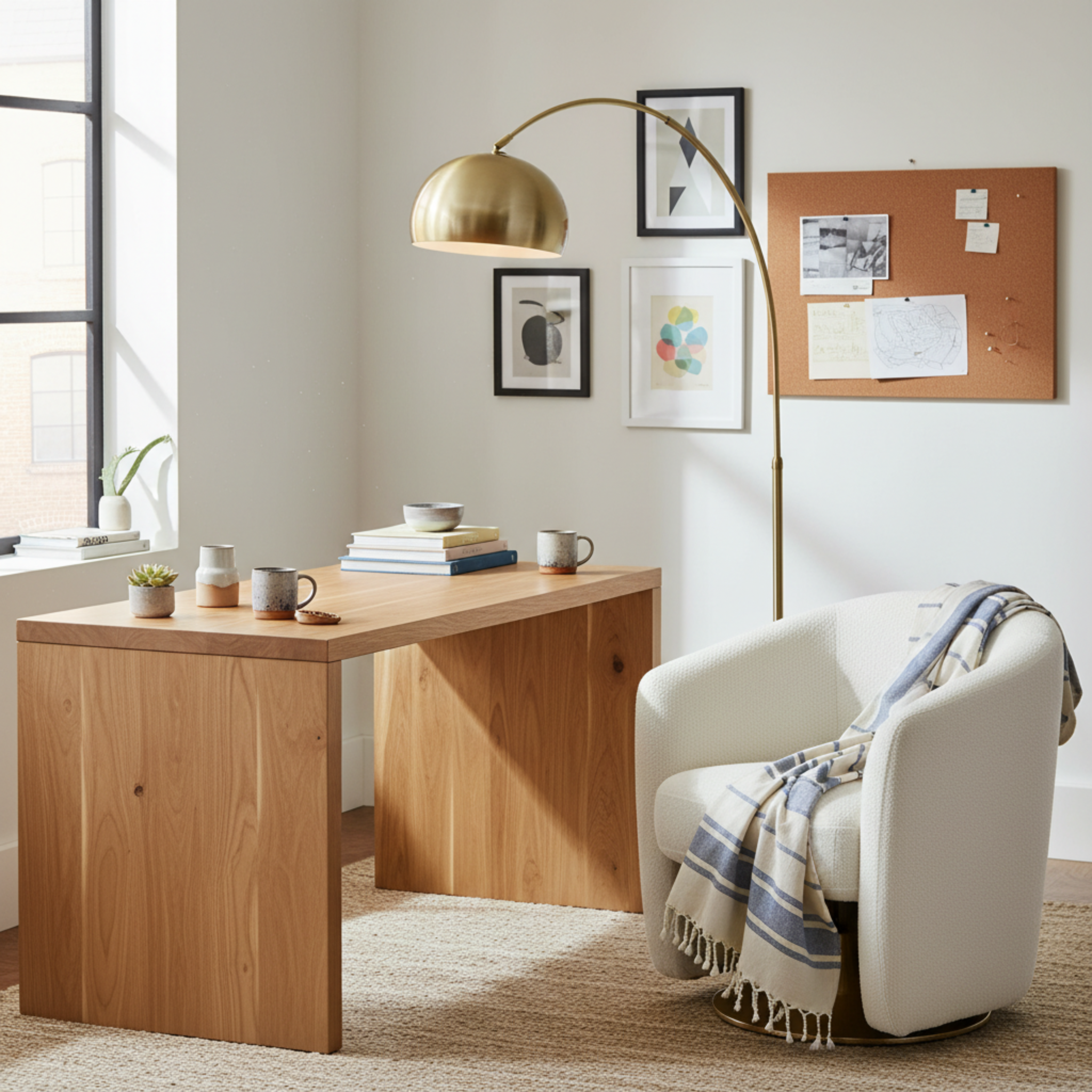 Lampadaire Arc Bronze Premium – Design Luxe & Élégance Tunisie