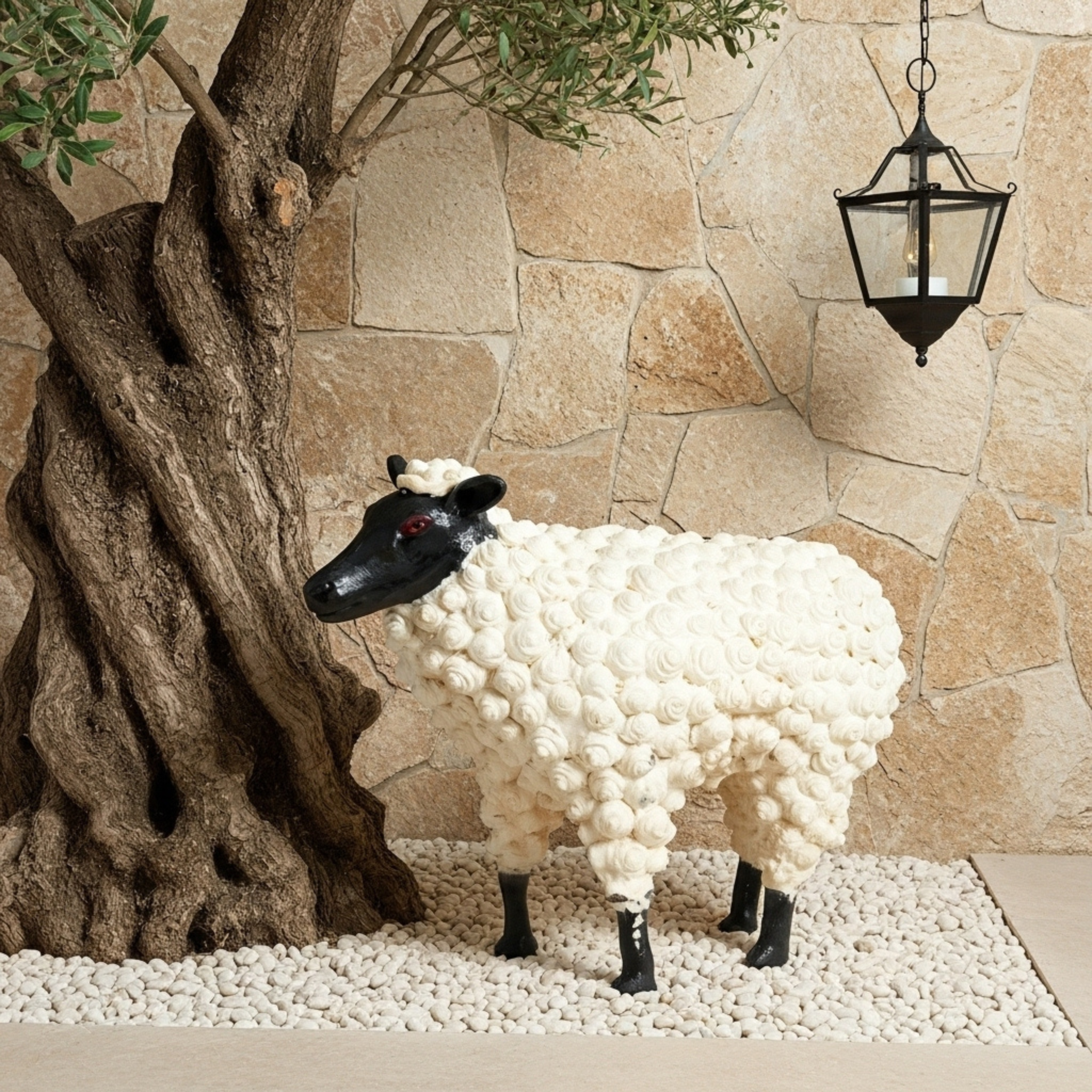 Mouton en Céramique 100% Fait Main – Pièce d’Art XL