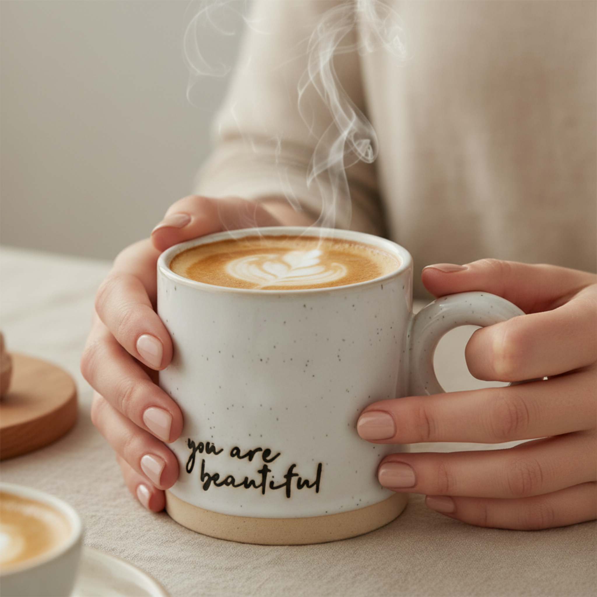 Mug Céramique "You Are Beautiful" – Tasse Design & Tendance