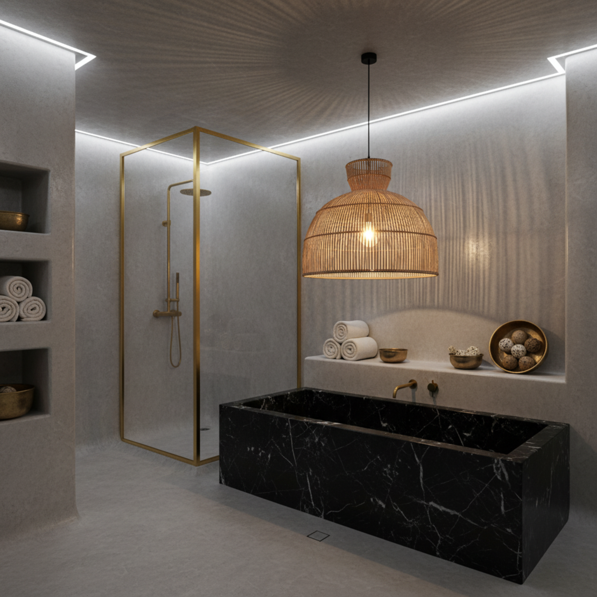 Lustre Artisanal Fibres de Palmier Tressé Fait Main | Fiolla Home