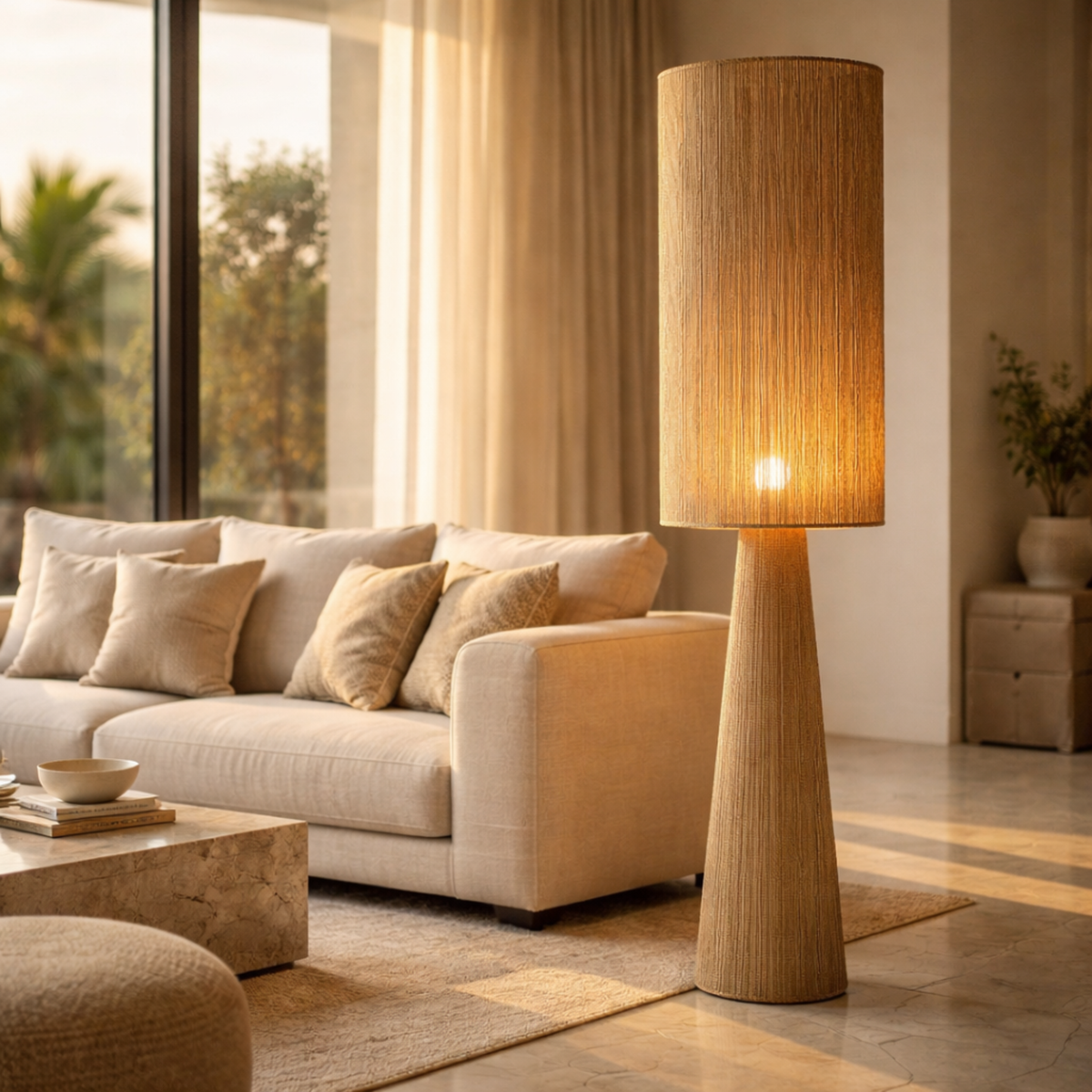 Lampadaire "OASIS" par Fiolla Home – Luminaire Artisanal Luxe Tunisie