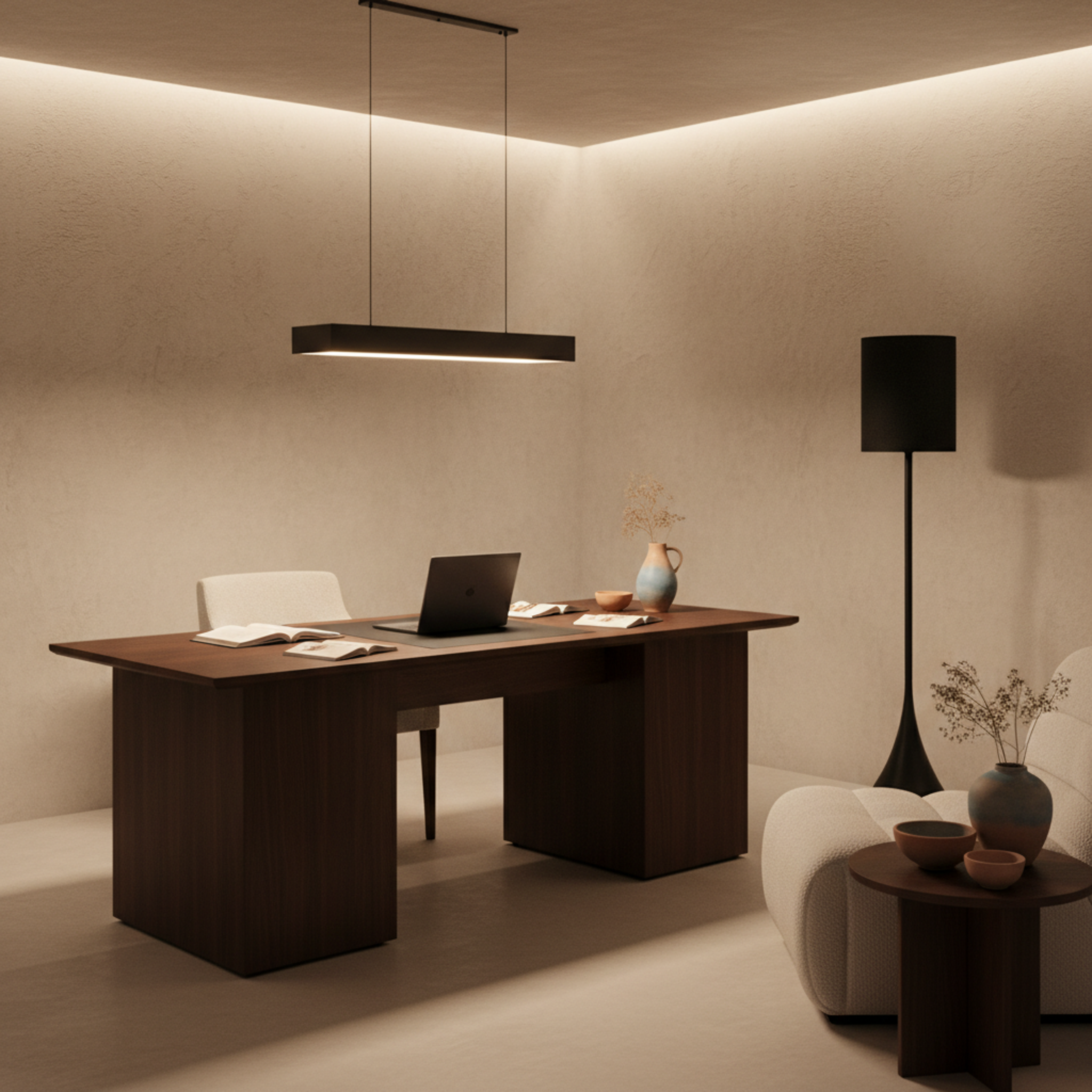 Lampadaire Design Noir "Goutte" – Éclairage Luxe & Moderne Salon Tunisie