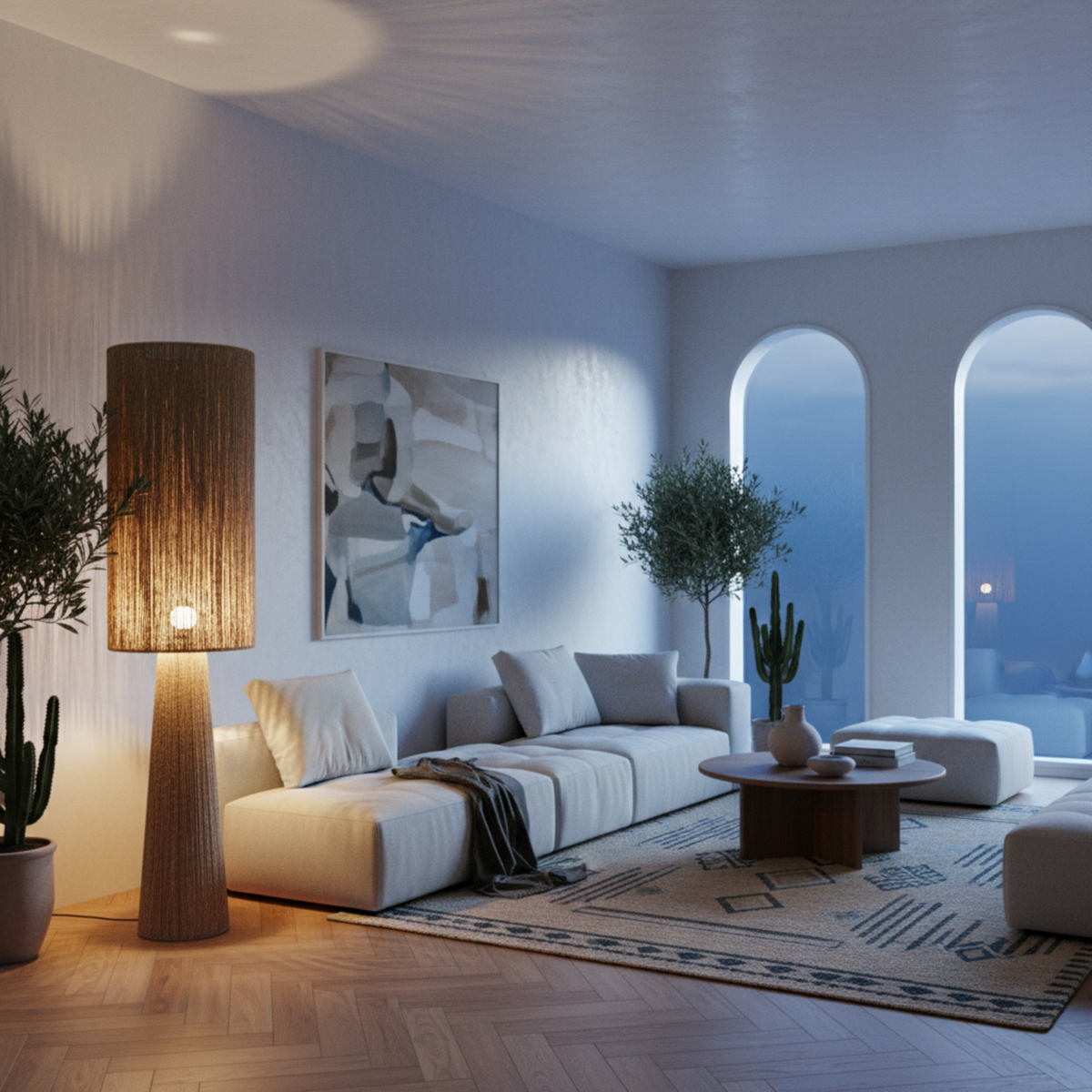 Lampadaire "OASIS" par Fiolla Home – Luminaire Artisanal Luxe Tunisie