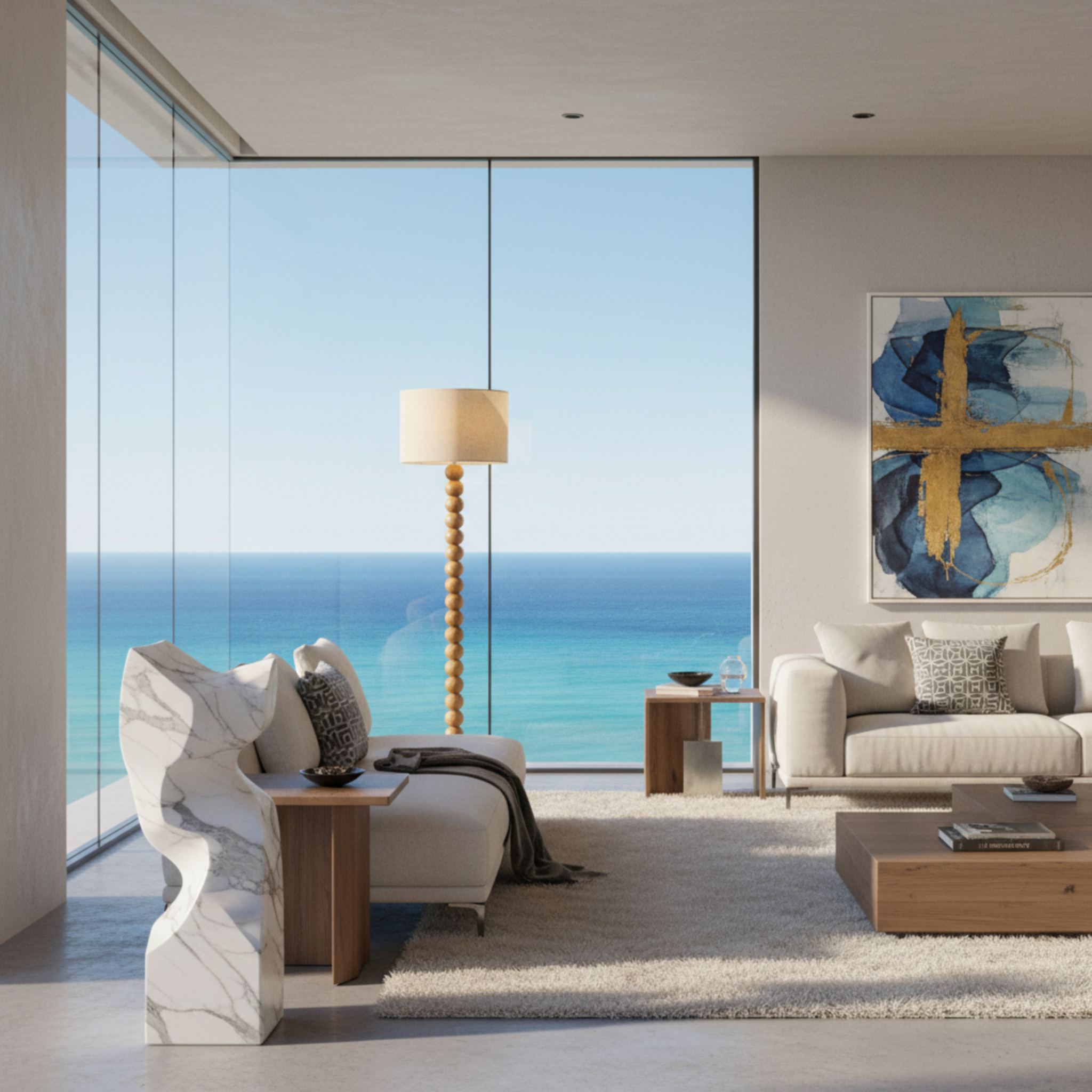 Lampadaire Artisanal en Bois Rouge – Sculpture Fait Main Luxe Tunisie