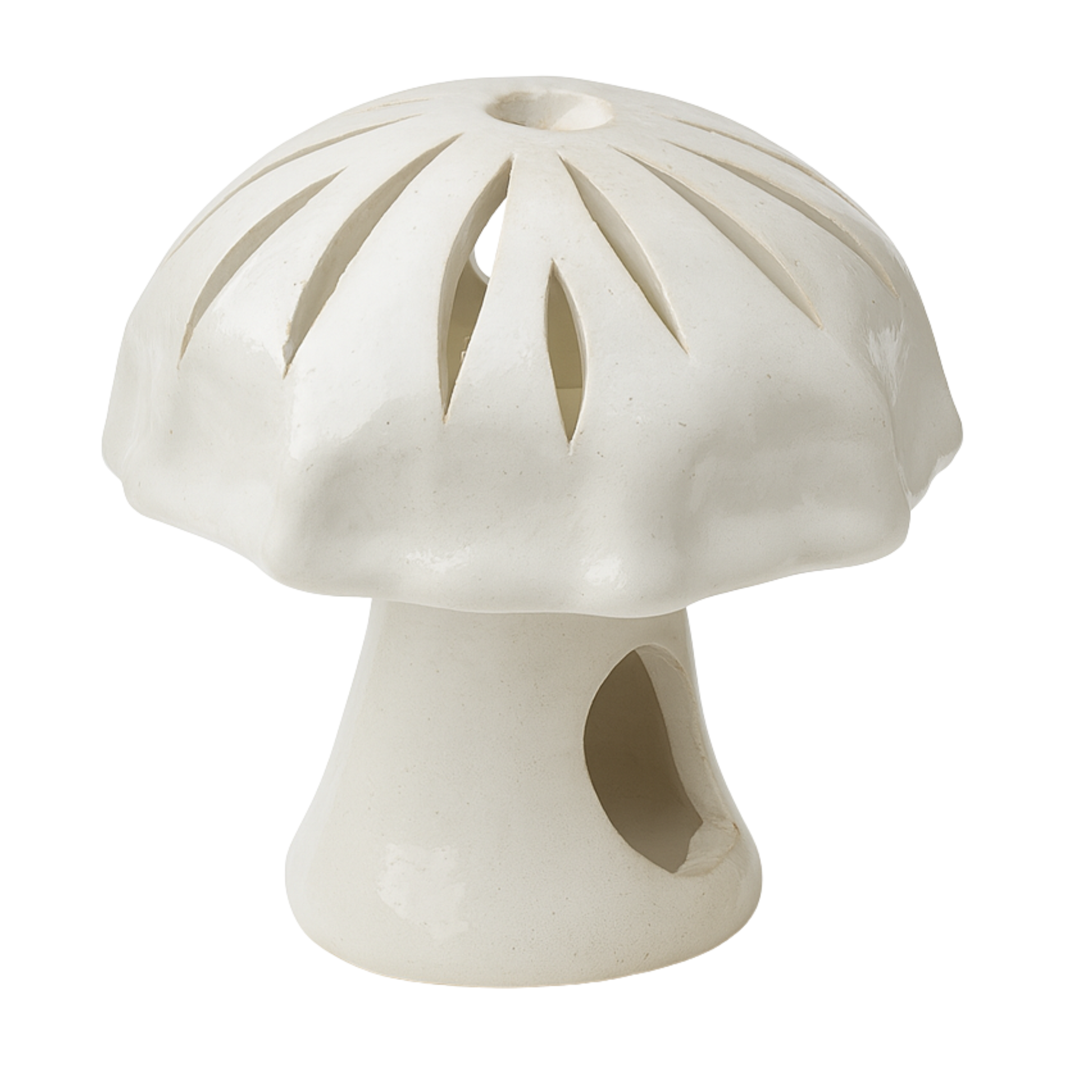 Cache-bougie Champignon en céramique