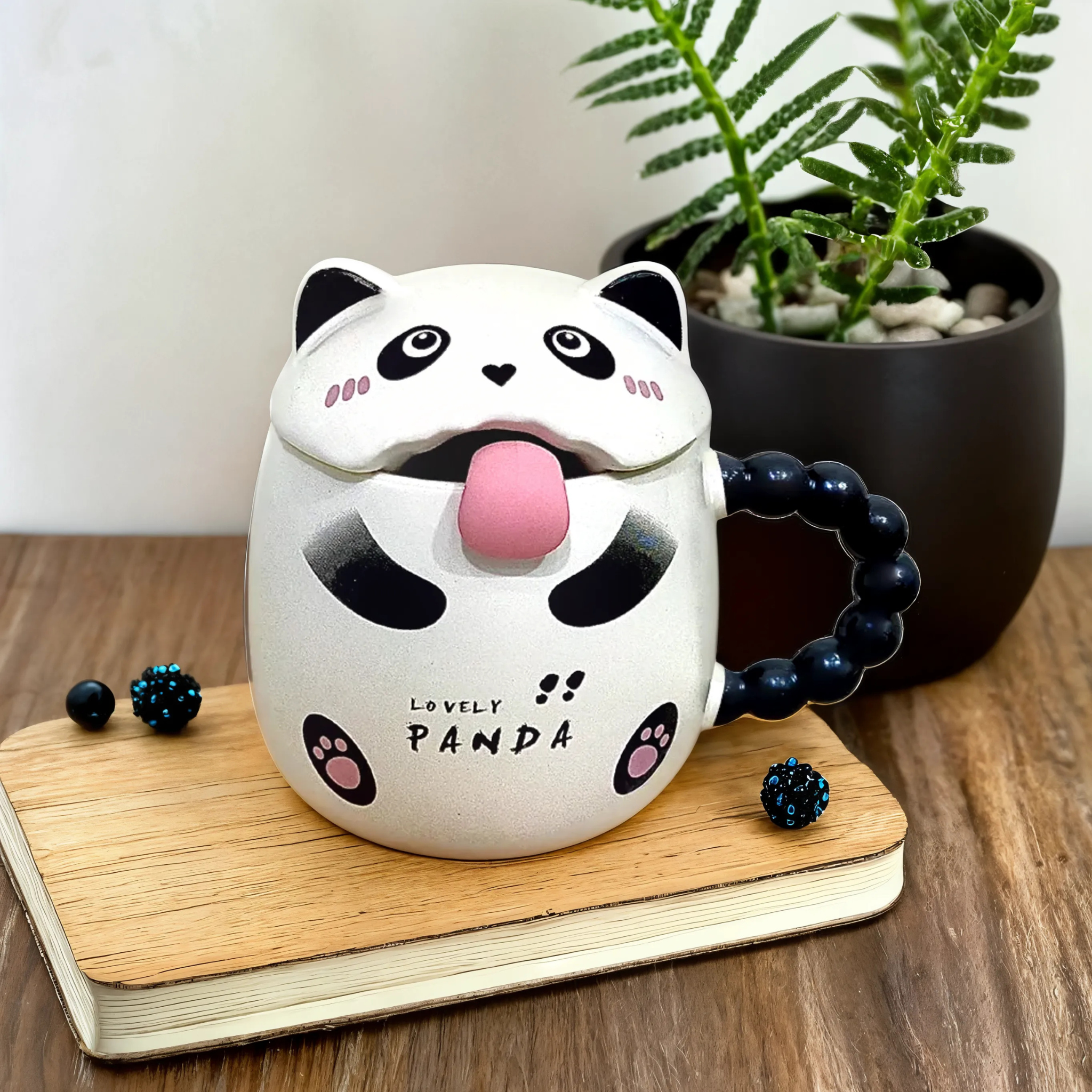 Tasse Panda Unique | Mug Céramique avec Langue Amusante | Fiolla Home