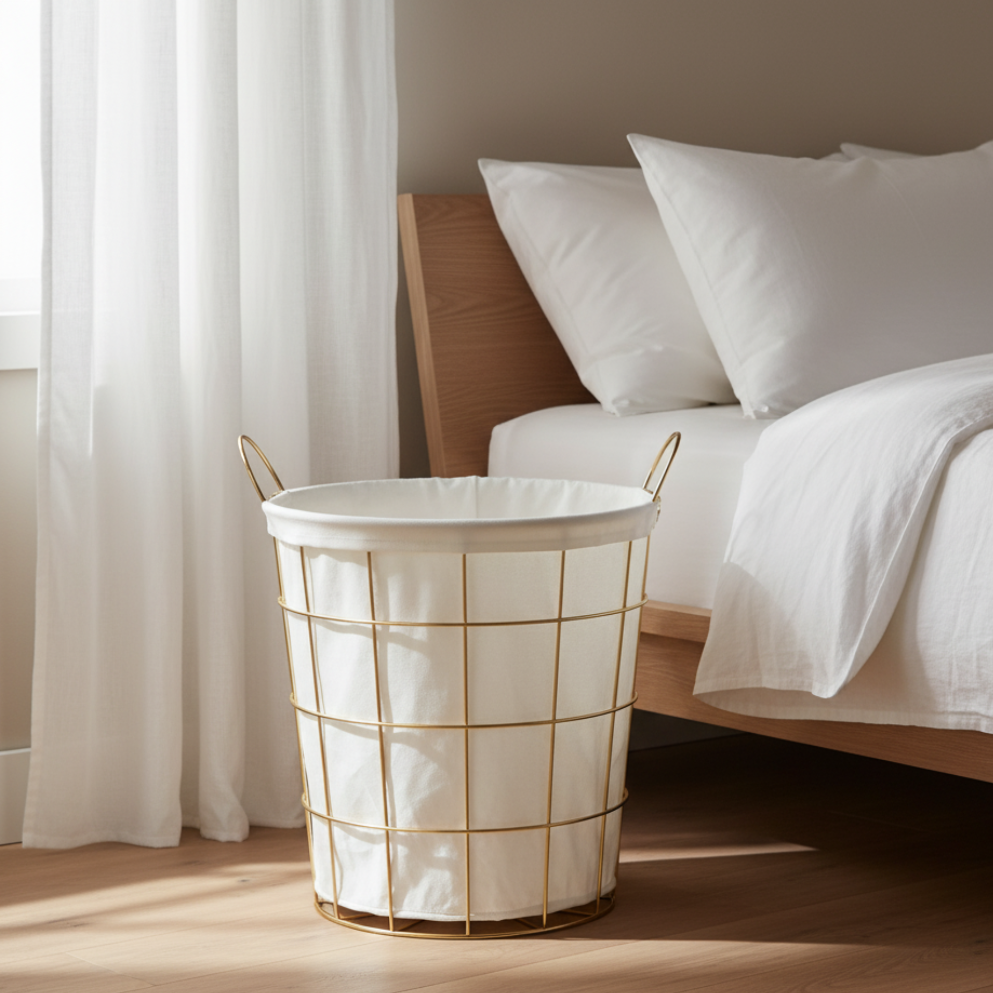 Panier à Linge Tunisie | Avec Housse en Tissu | Fiolla Home