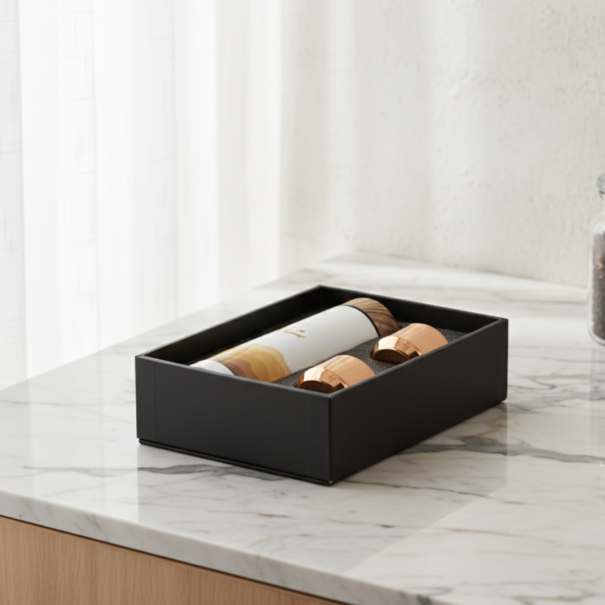 Coffret Thermos Thé Arabe + 2 Tasses | Thermos Tunisie | Fiolla Home