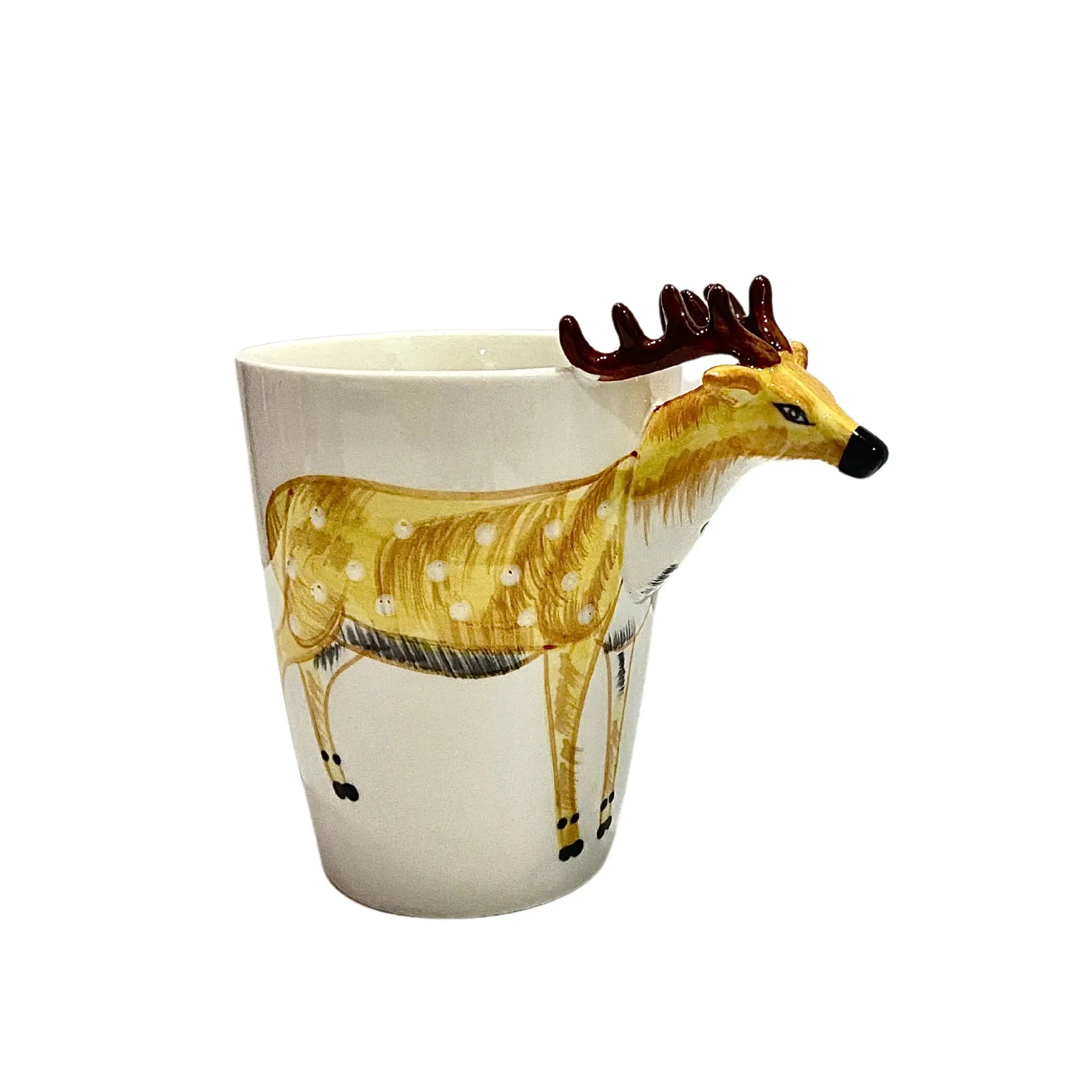 Tasse Céramique Fun avec Cerf | Thème Nature | Fiolla Home