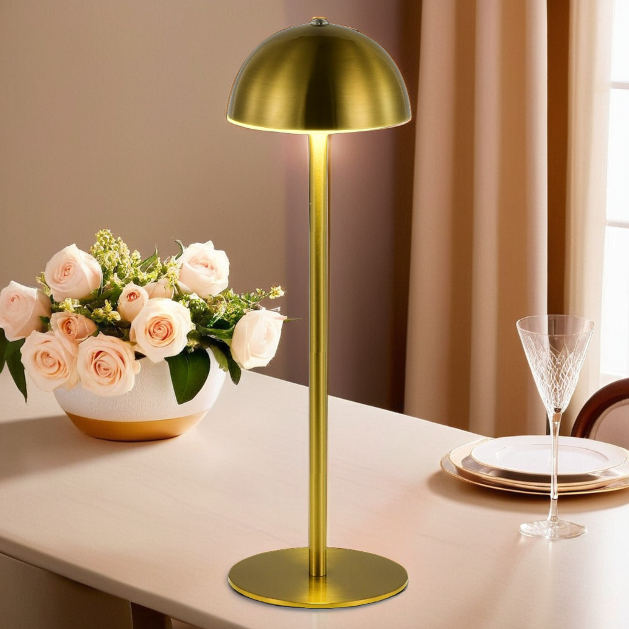 Lampe de Table LED Rechargeable | Finition Luxe et Style | Fiolla Home