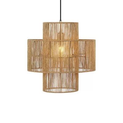 Suspension Vetra en Jute | Luminaire Bohème Chic | Fiolla Home