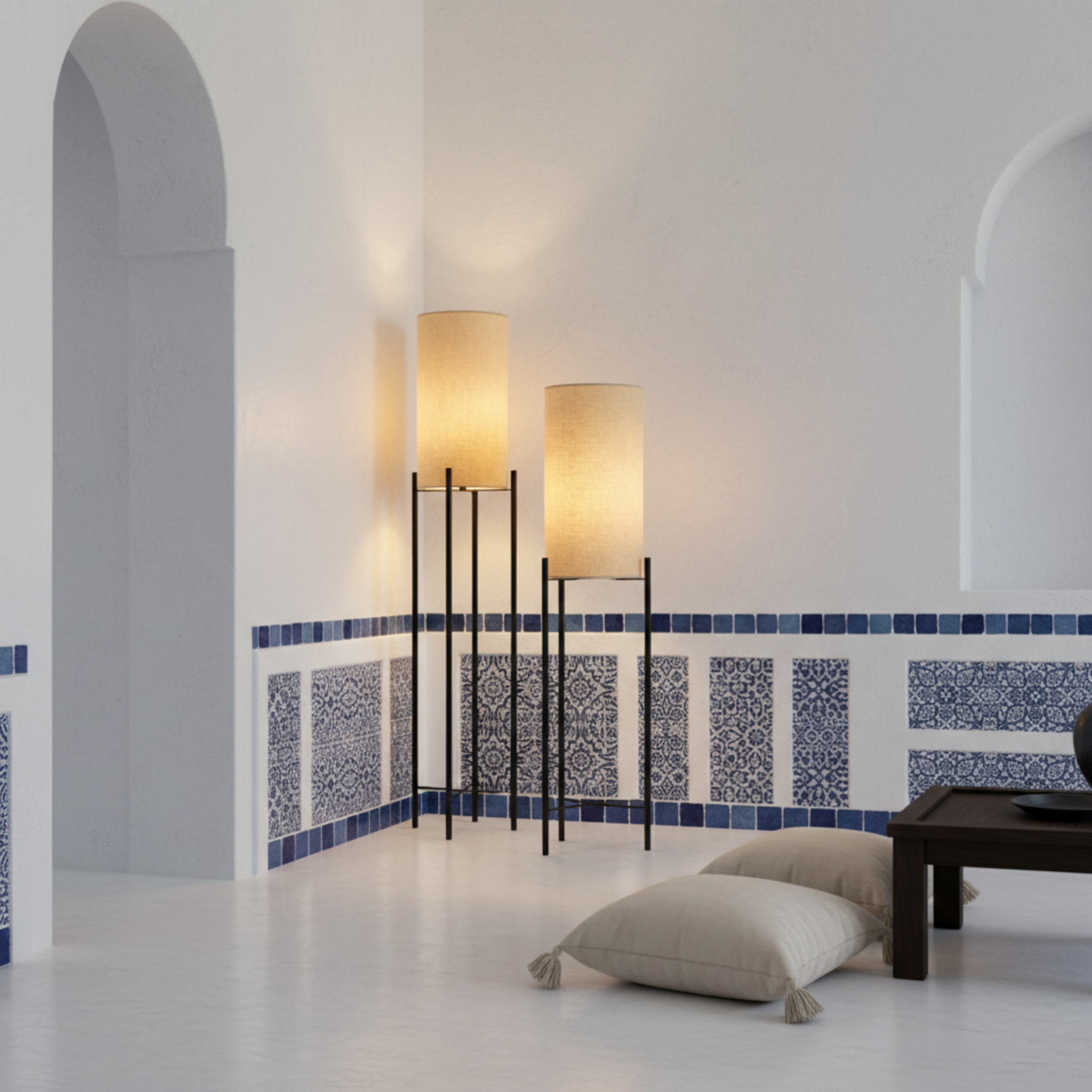 Pack Duo Lampadaires Design Minimalistes – Éclairage Salon Tunisie