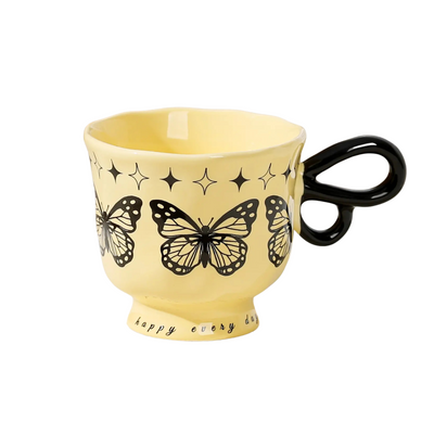 Mug Papillon Céramique | Style Graphique | Fiolla Home
