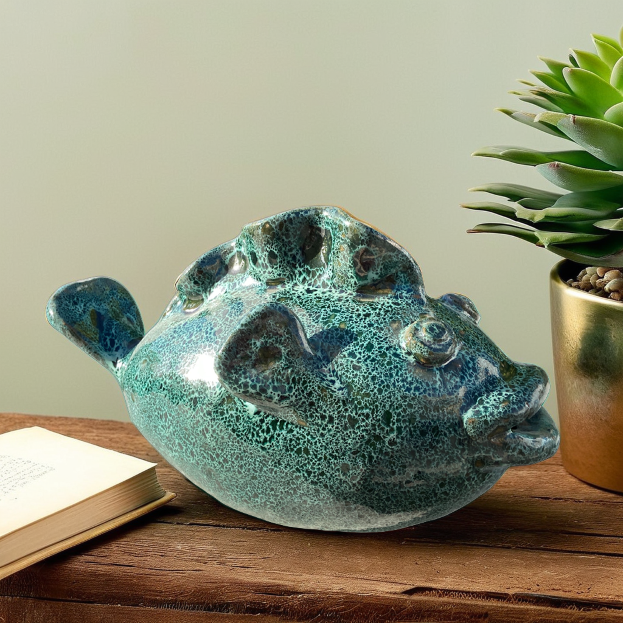 Poisson en Céramique Artisanale | Déco Originale | Fiolla Home