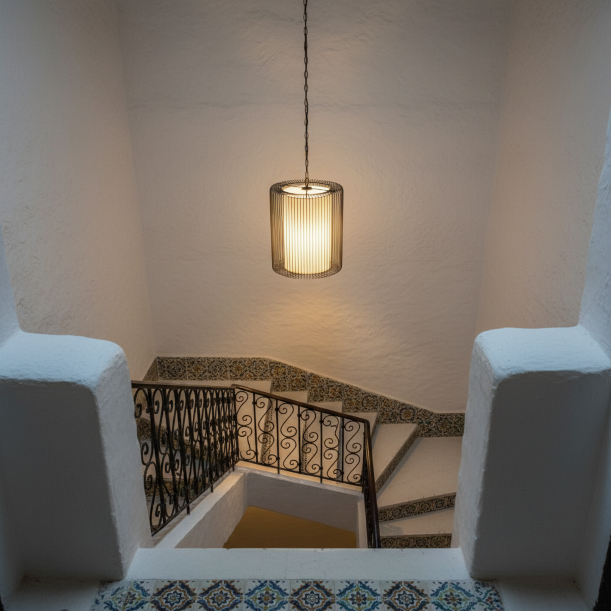 Suspension Cylindrique Côtelée | Design Moderne Minimaliste | Tunisie