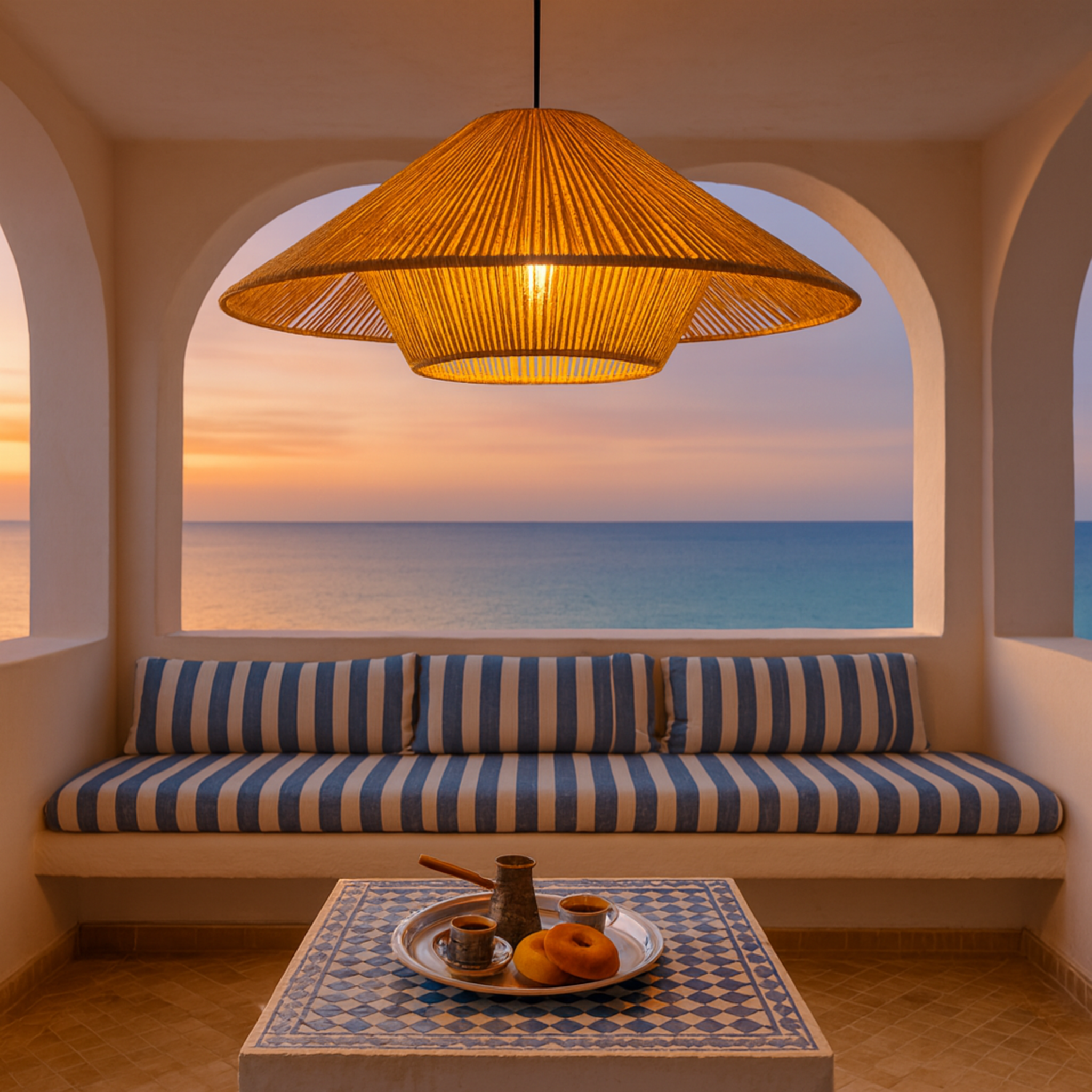 Suspension Design en Jute Tressé | Style Bohème | Tunisie