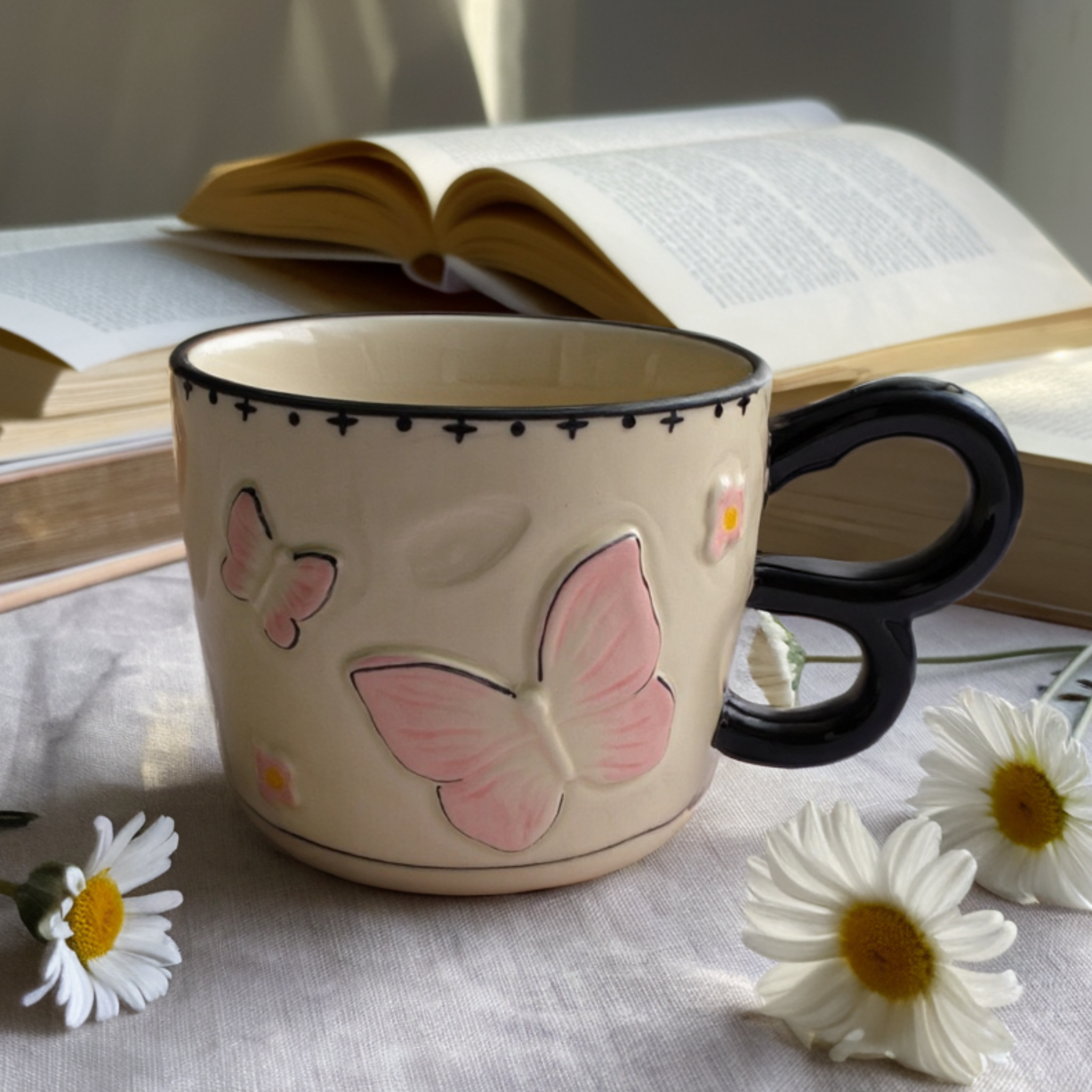 Mug Papillon Élégant | Tasse Poétique Déco Maison | Fiolla Home