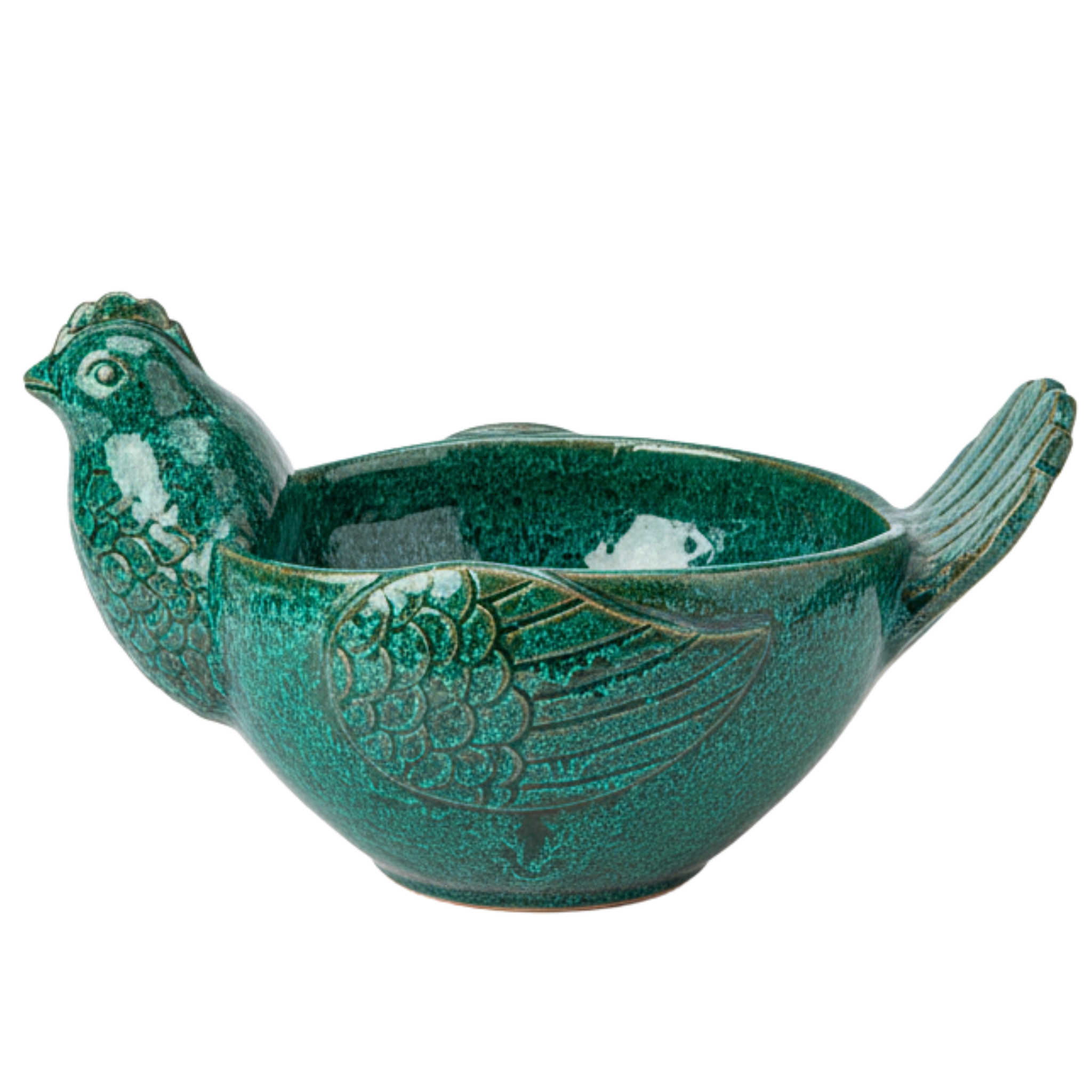 Bol Oiseau Vert Texturé – Décoration & Service | Tunisie