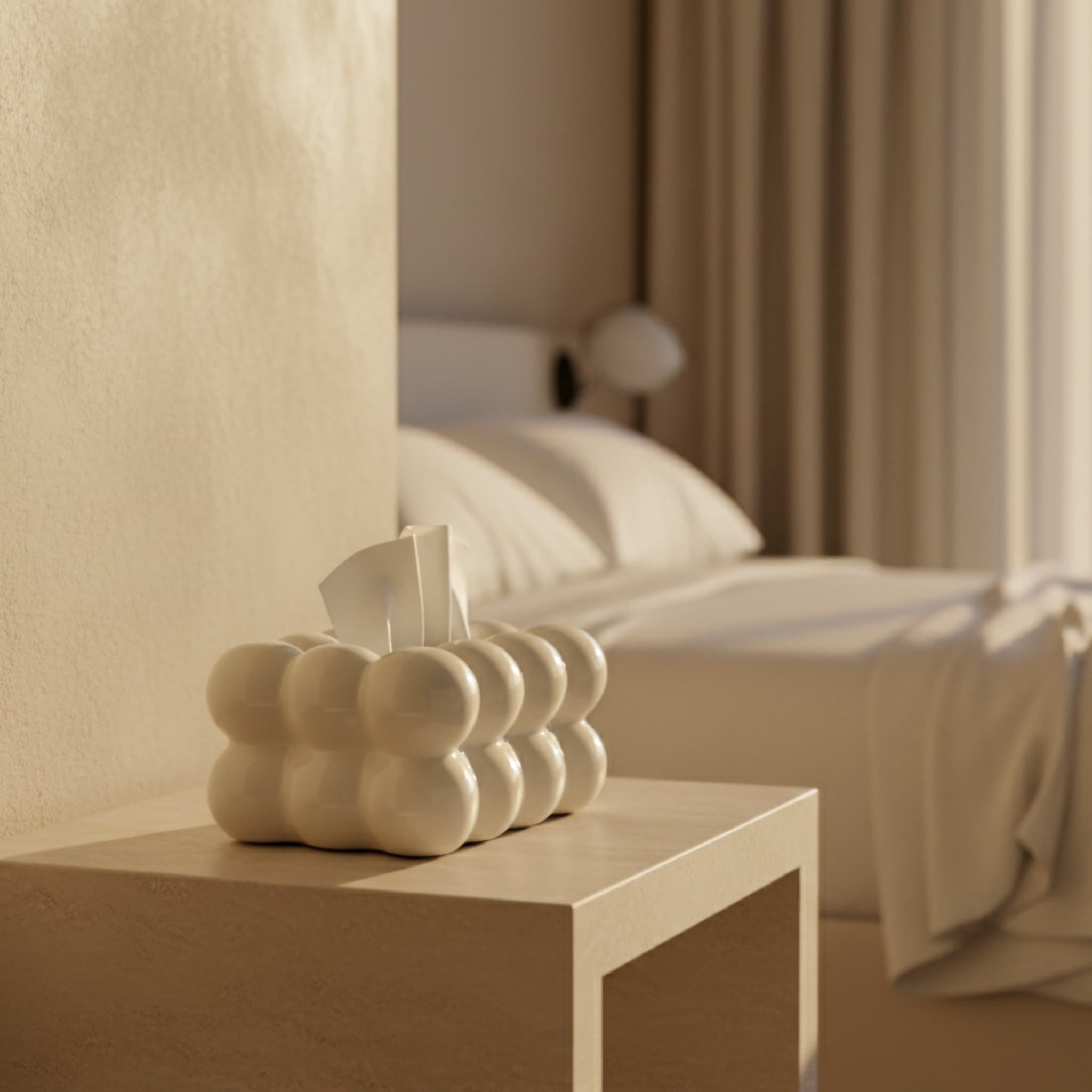 Porte-papiers Bulles | Finition Blanche Éclatante | Fiolla Home