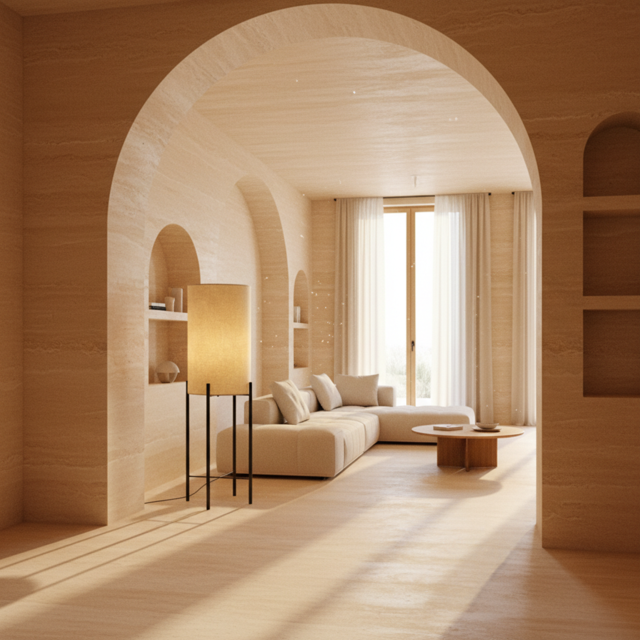 Lampadaire Design Sur Pied – Luminaire d'Ambiance Salon Tunisie