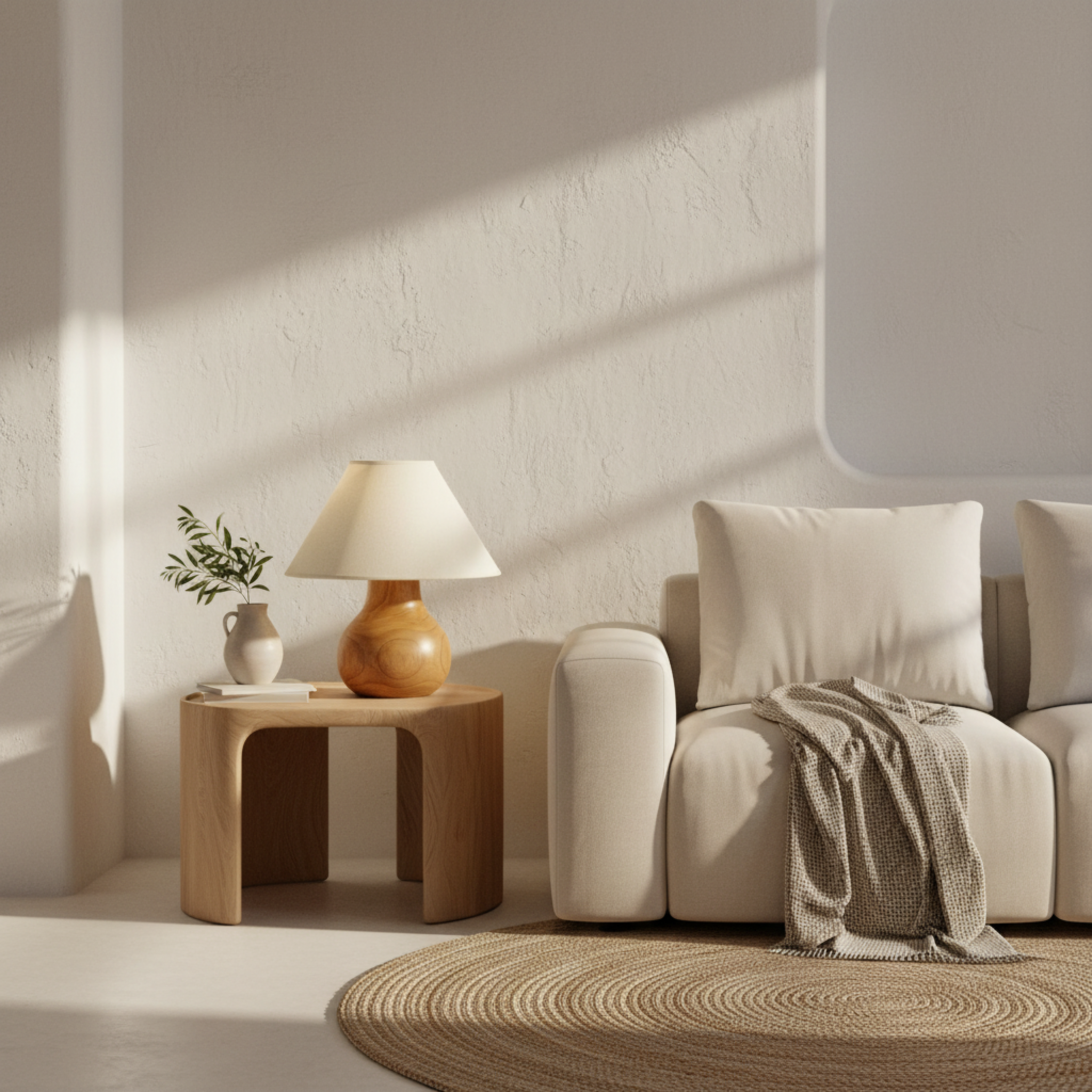 Lampe de Table en Bois Massif – Design Naturel & Élégance Artisanale