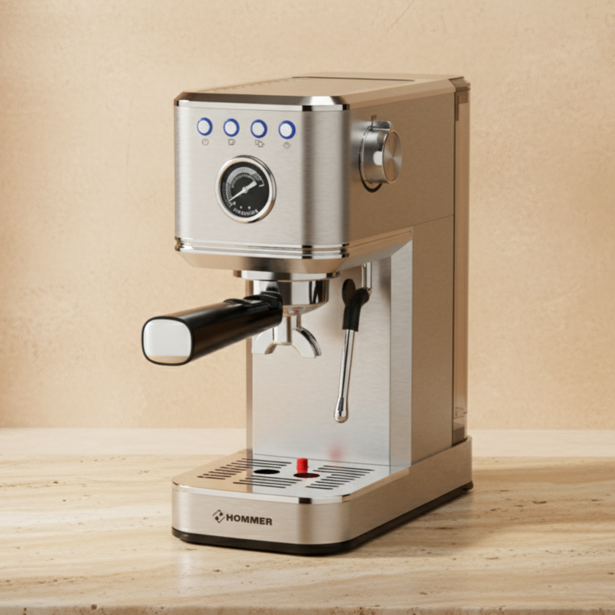 Machine à Café Espresso Inox 1350 W | Couleur Silver | Fiolla Home