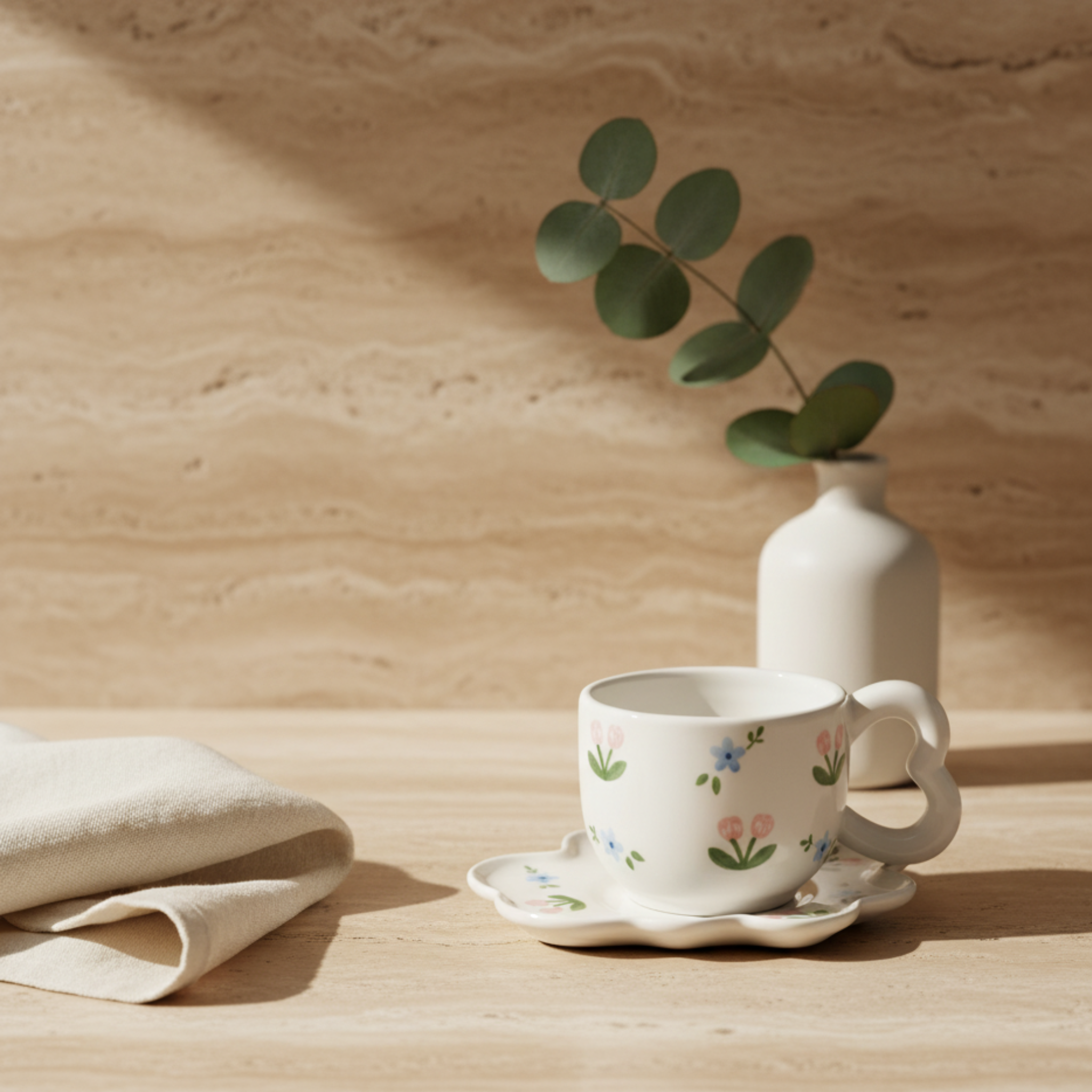 Tasse Fleurie en Céramique | Petit-Déj Chic | Fiolla Home