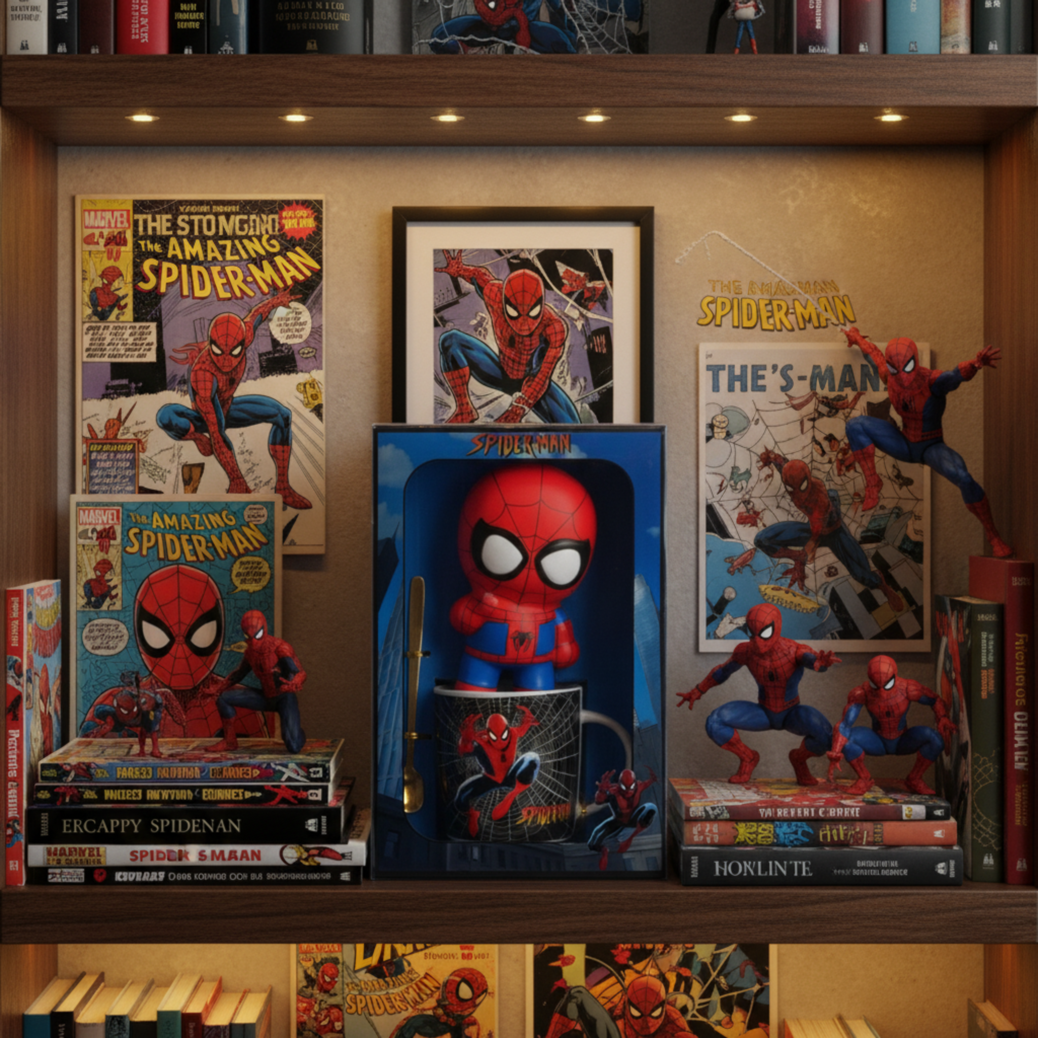 Coffret Mug Spider-Man : Tasse, Cuillère & Figurine 3D – Idée Cadeau